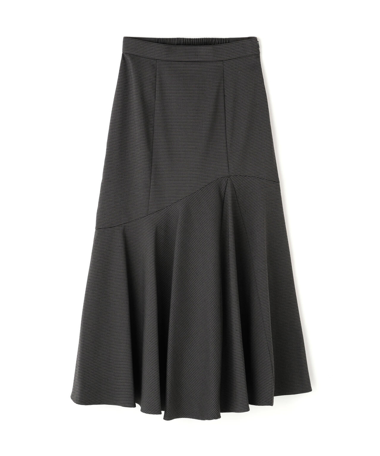 【横浜ジョイナス・mix.tokyo 限定カラー：チャコール系２】アシメチェックマーメイドスカート