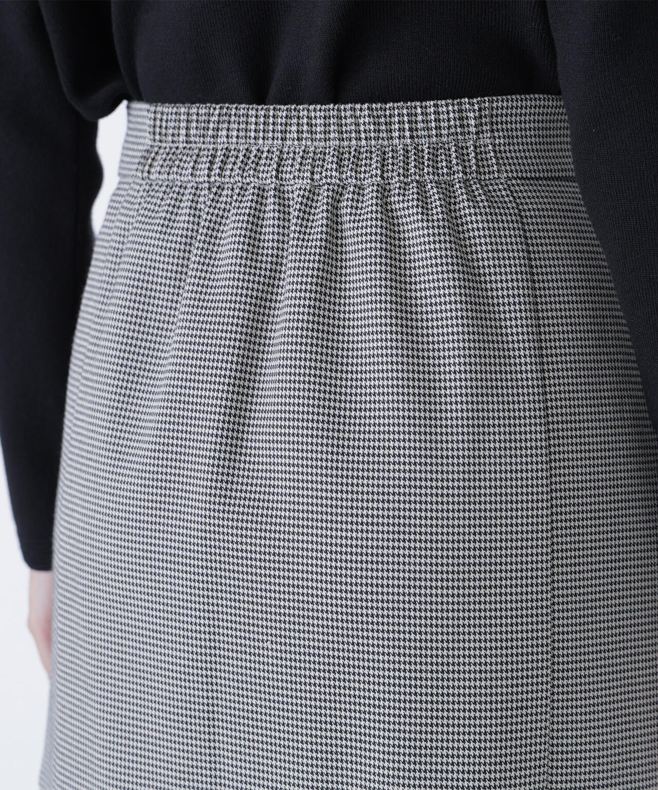 【横浜ジョイナス・mix.tokyo 限定カラー：チャコール系２】アシメチェックマーメイドスカート