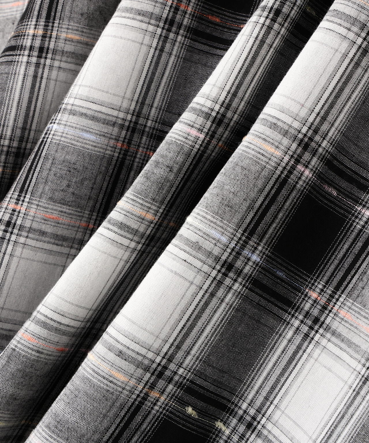 カラーヤーンチェックスカート