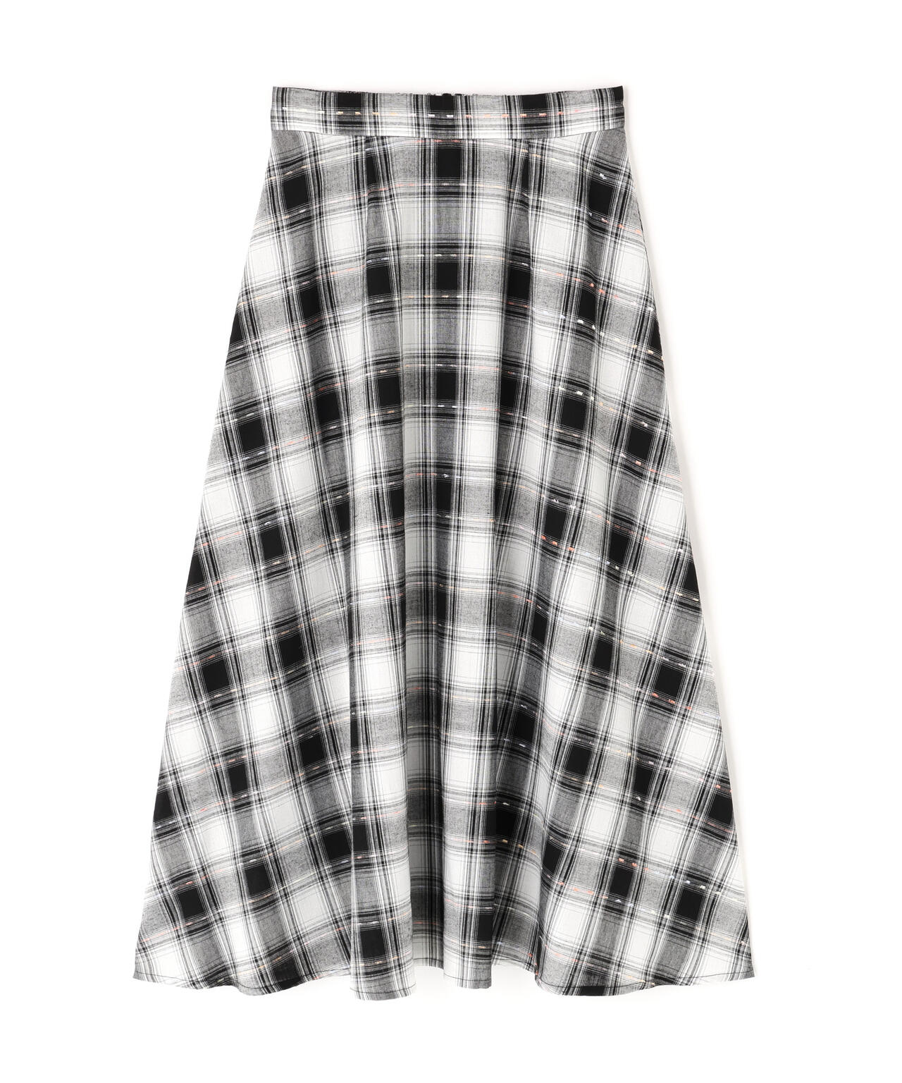 カラーヤーンチェックスカート