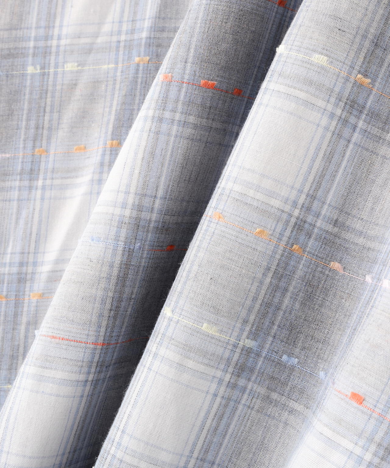 カラーヤーンチェックスカート