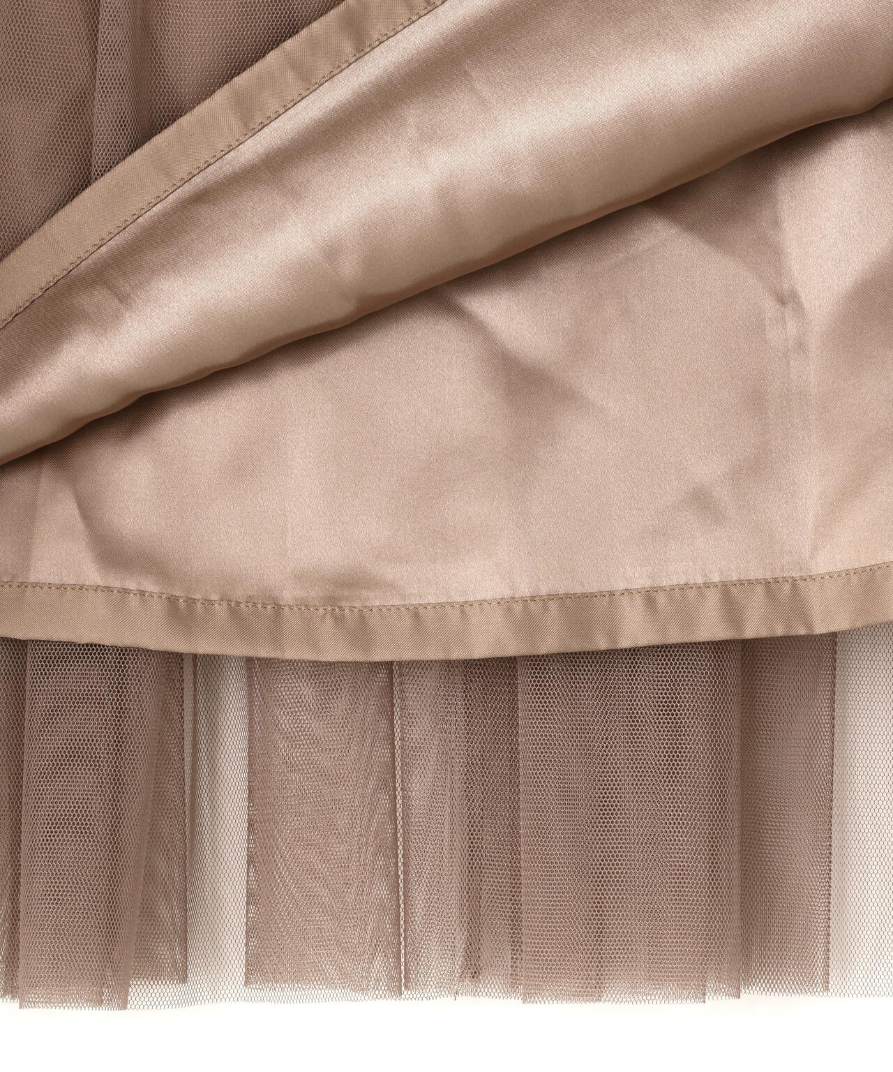 プリーツチュールスカート