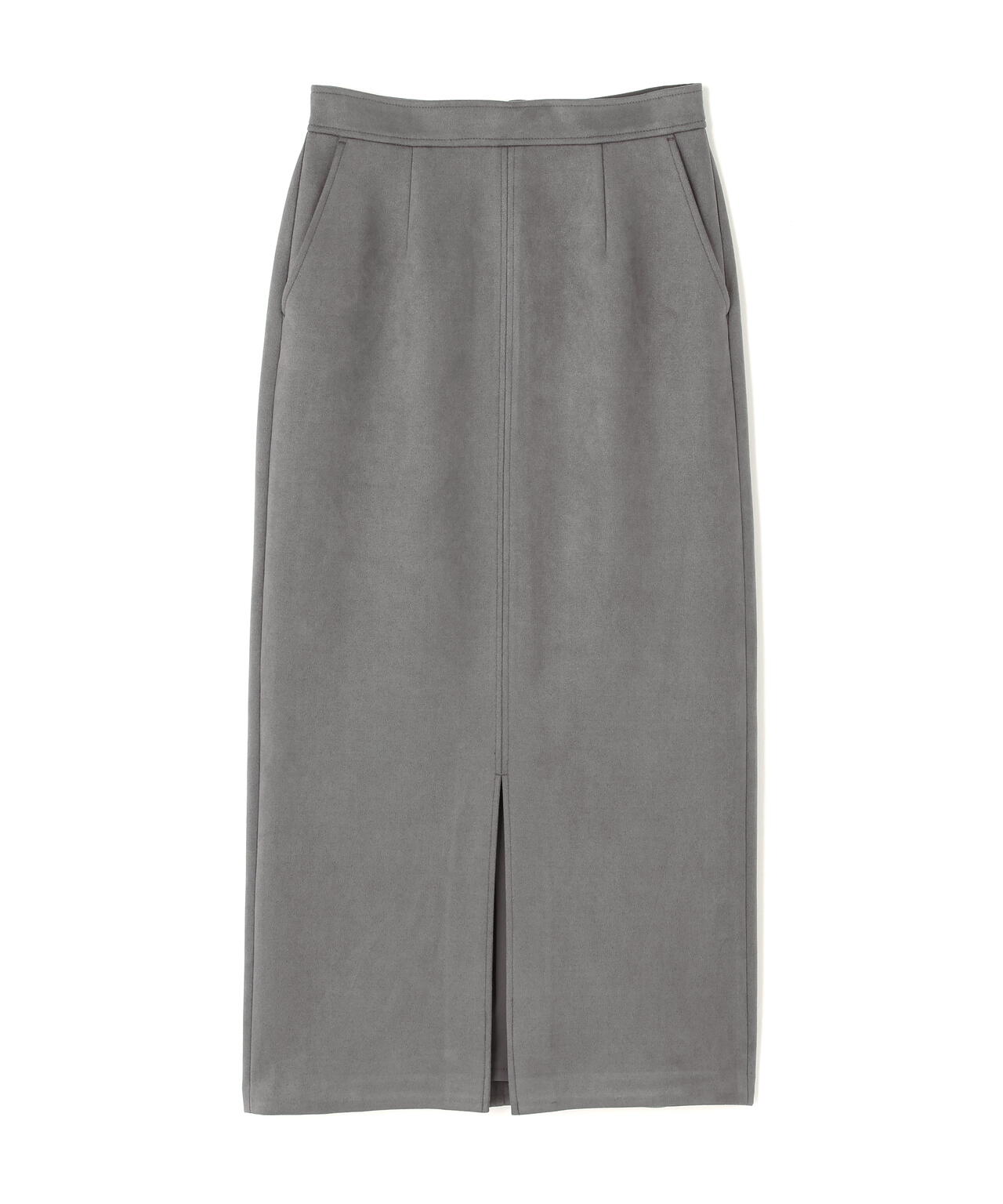 フェイクスエードシリーズ スリットスカート