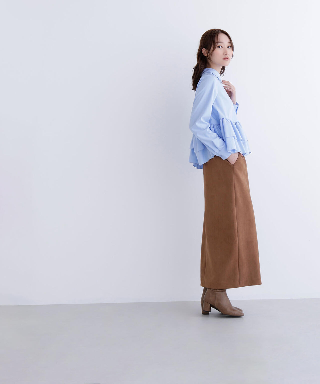 フェイクスエードシリーズ スリットスカート | NATURAL BEAUTY