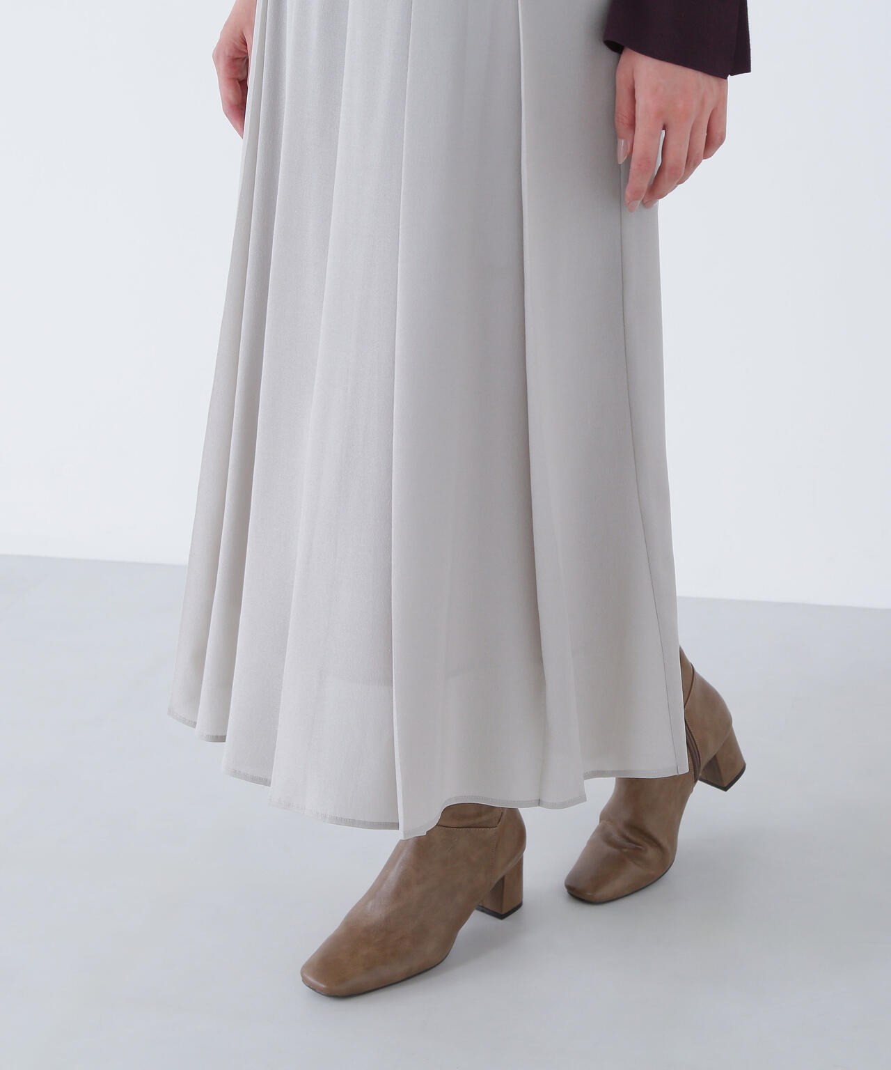 オータムカラープリーツスカート