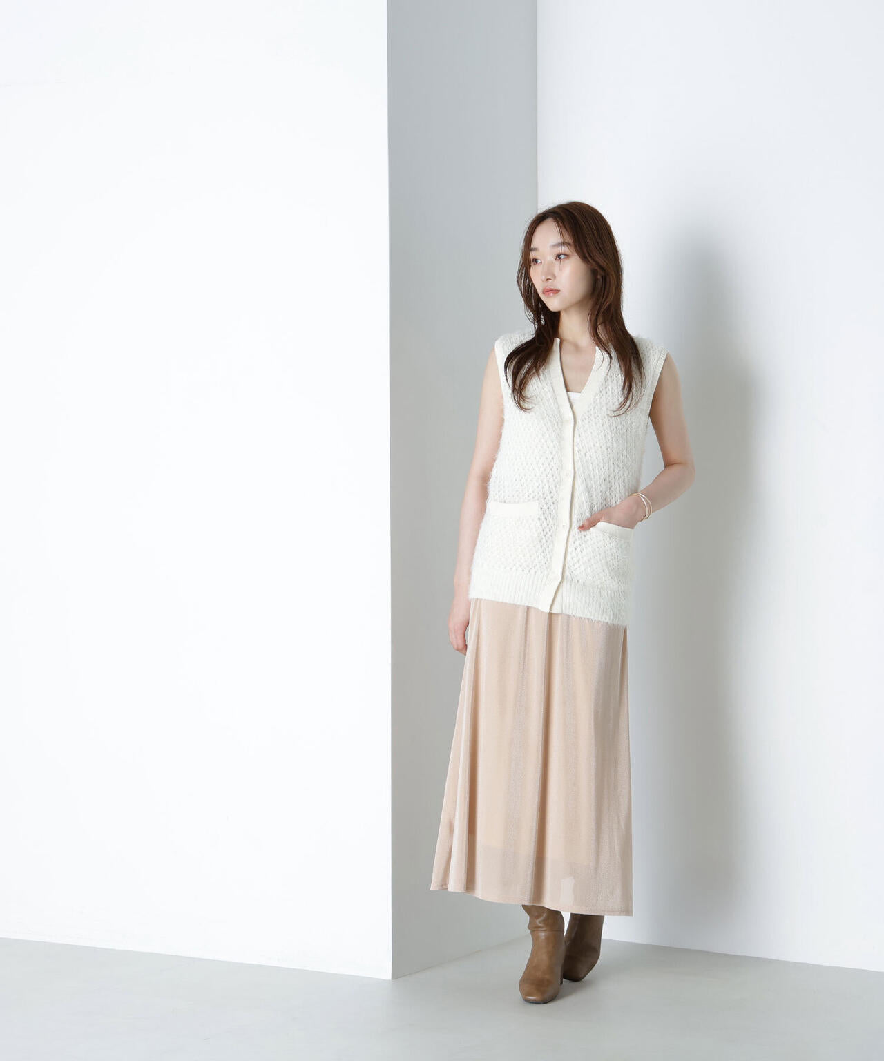 ベロアライクナロースカート