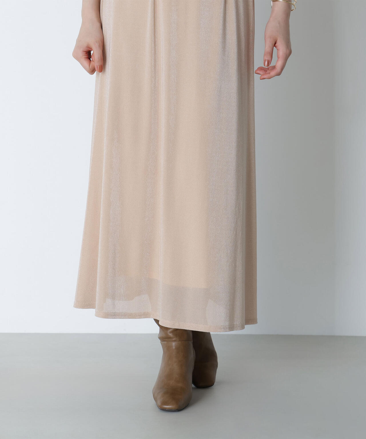 ベロアライクナロースカート