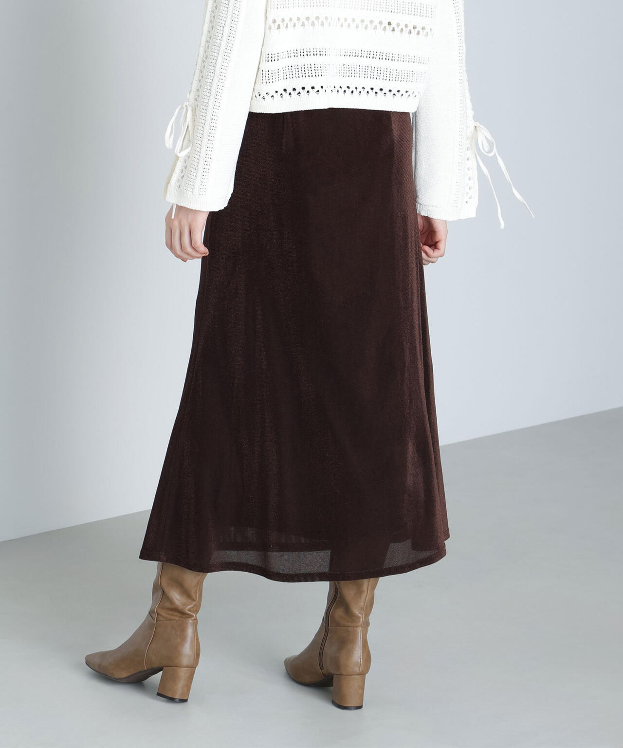 ベロアライクナロースカート