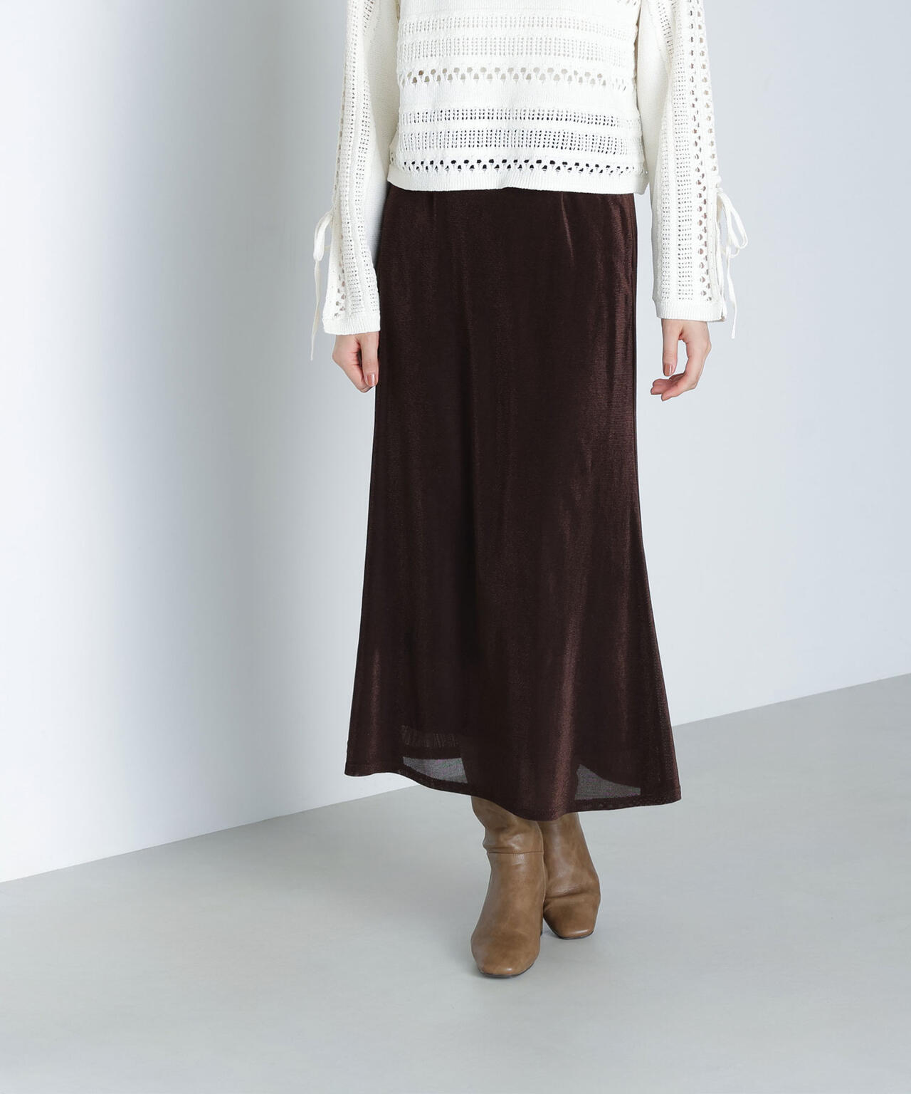 ベロアライクナロースカート