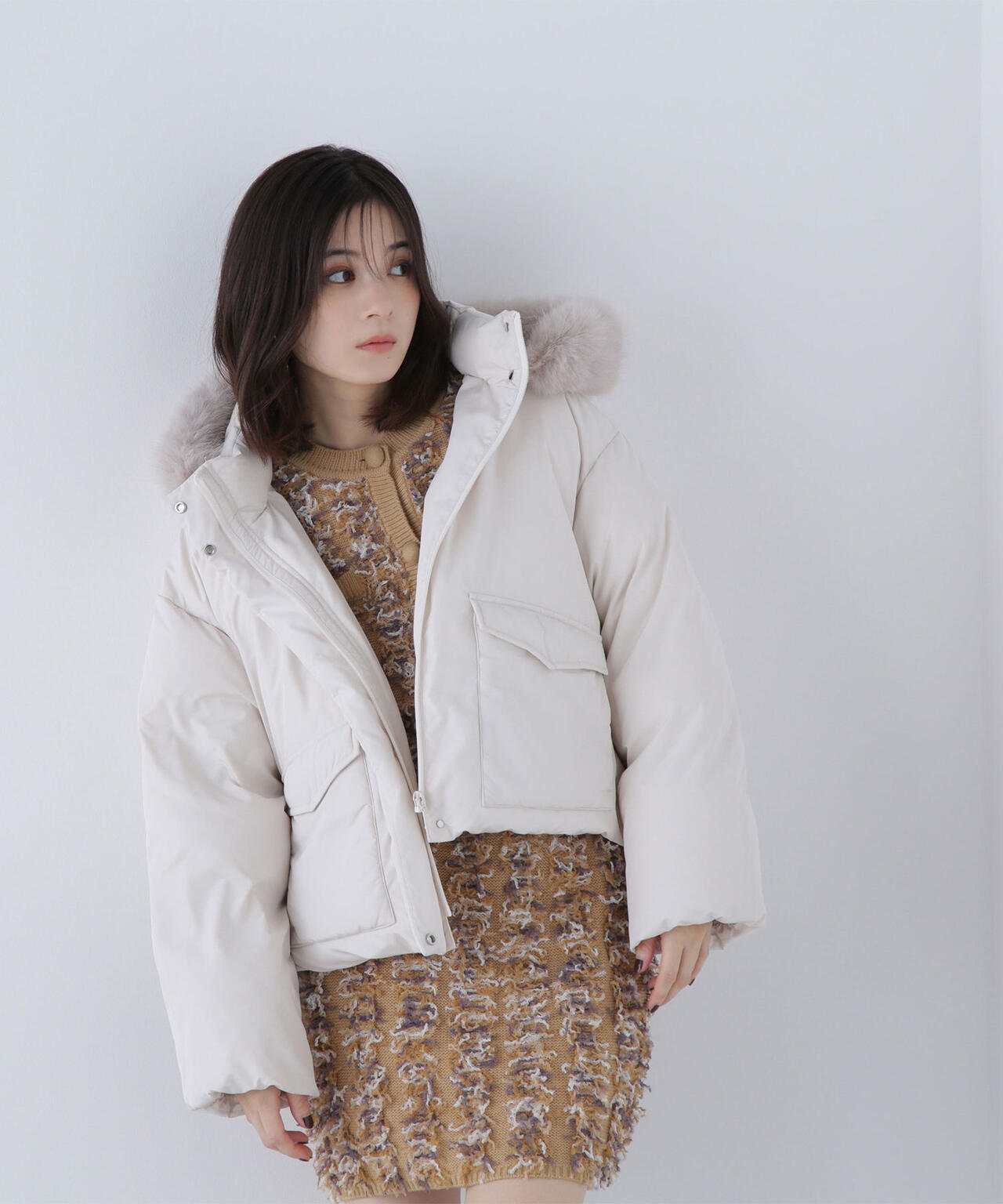 フリンジニット SETUP ミニスカート | NATURAL BEAUTY BASIC