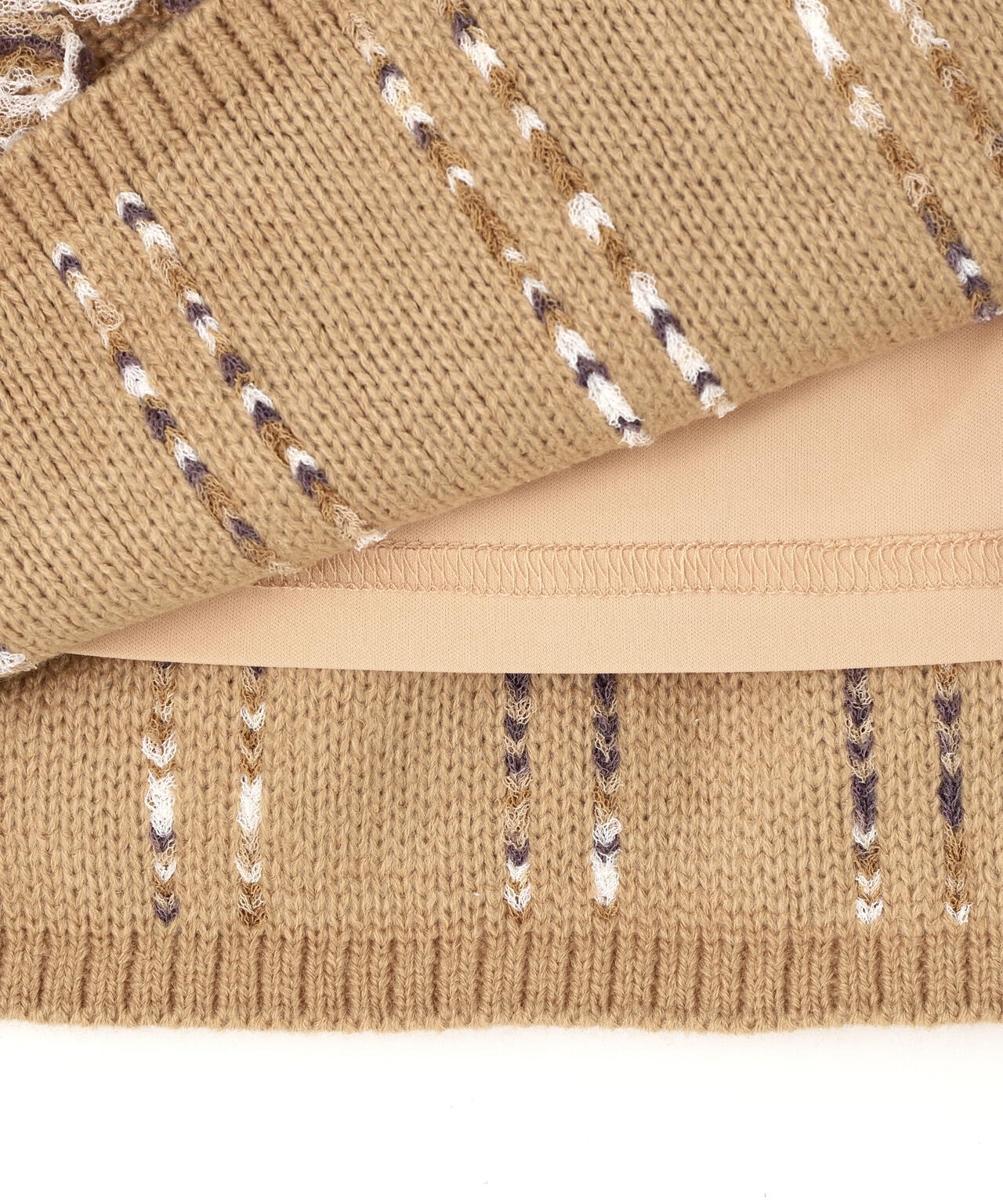 フリンジニット SETUP ミニスカート