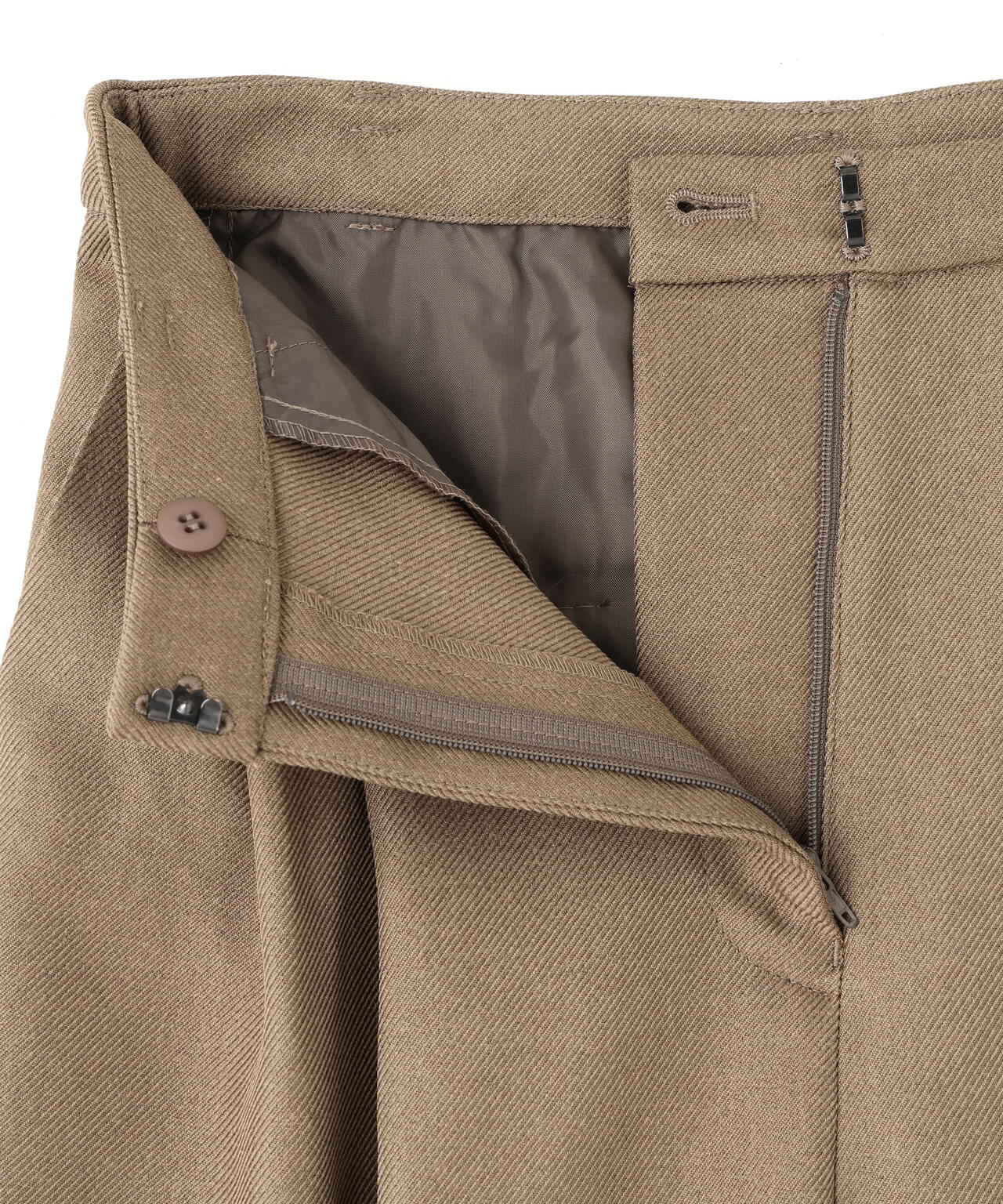 ＜骨格ナチュラル＞ツイーディータックワイドパンツ