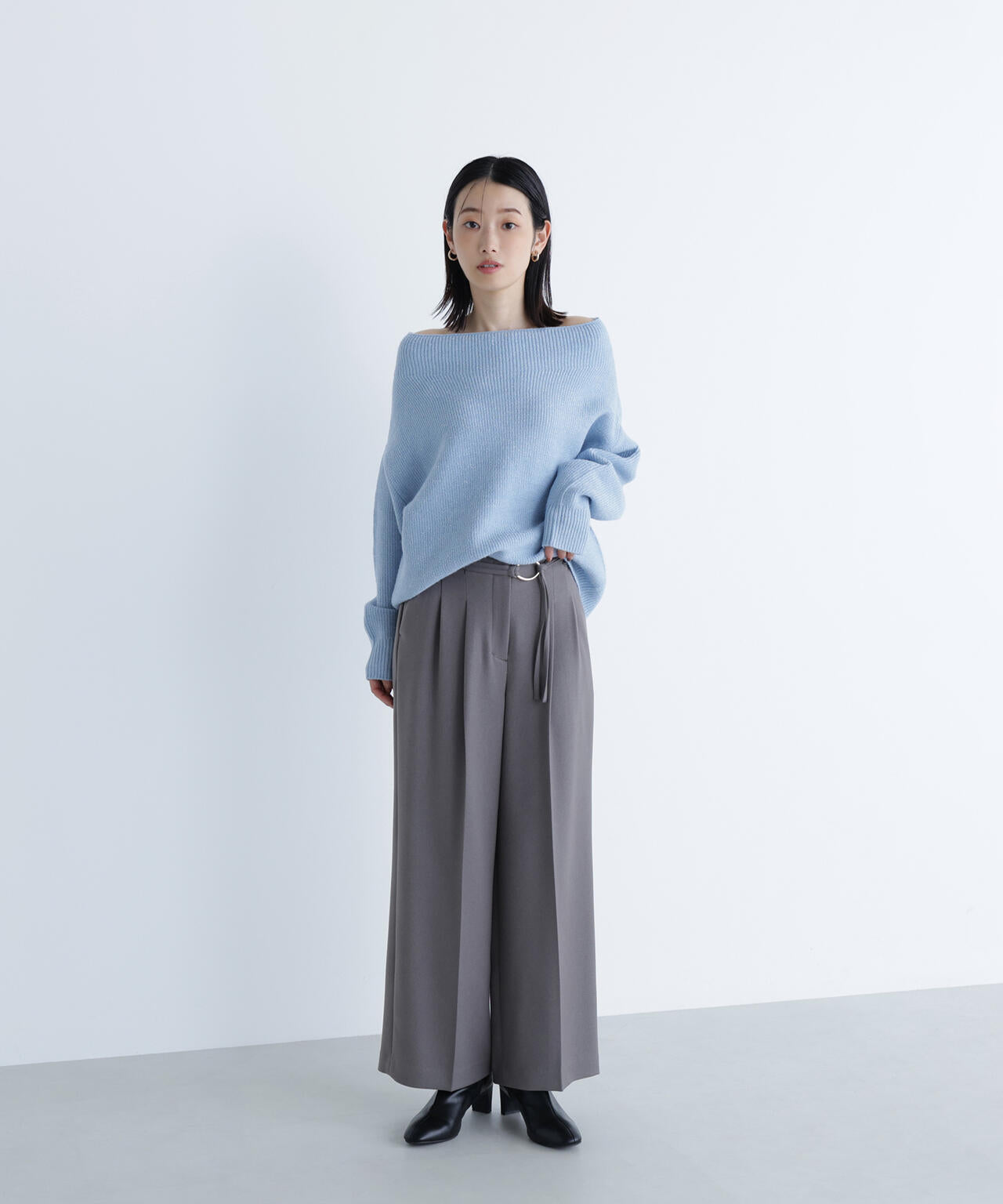 ナチュラルビューティーベーシック（NATURAL BEAUTY BASIC）/ダブルベルトワイドパンツ ダブルベルトワイドパンツII | NATURAL BEAUTY BASIC（ナチュラル