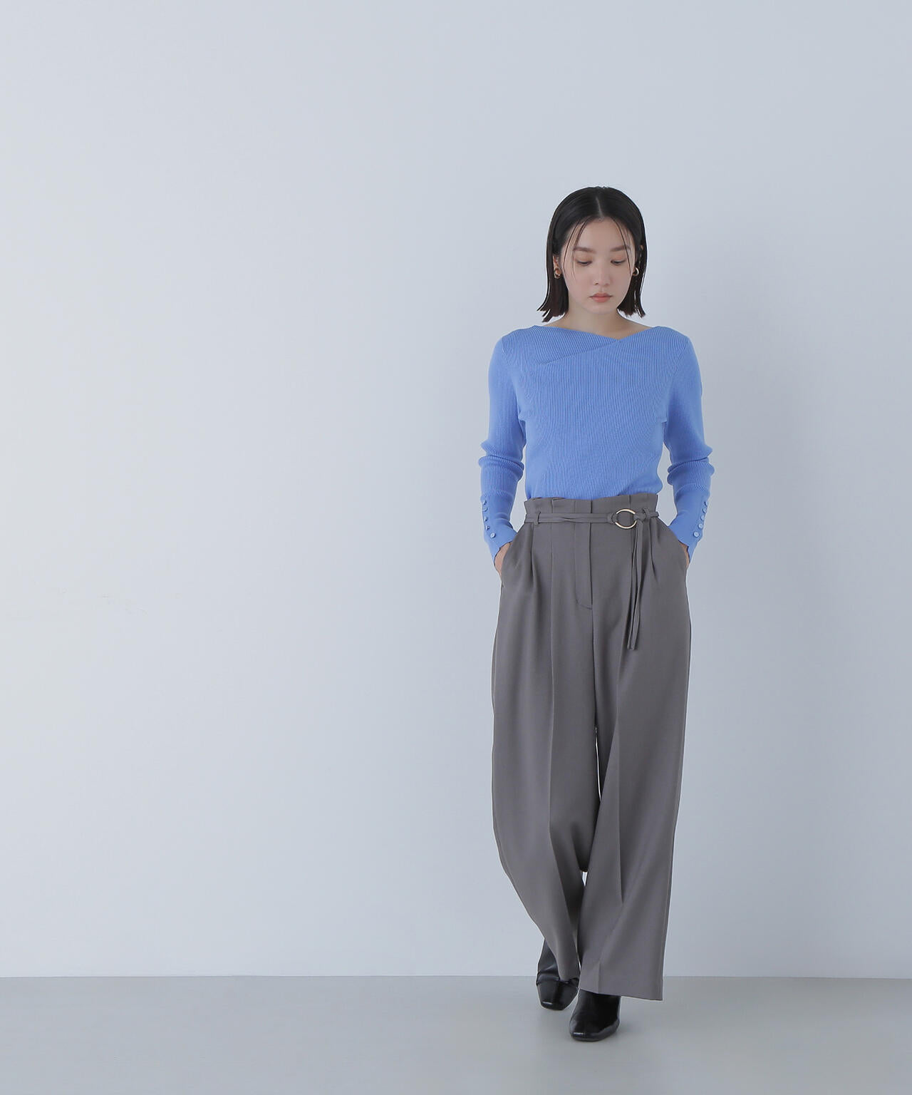 ダブルベルトワイドパンツII | NATURAL BEAUTY BASIC（ナチュラル