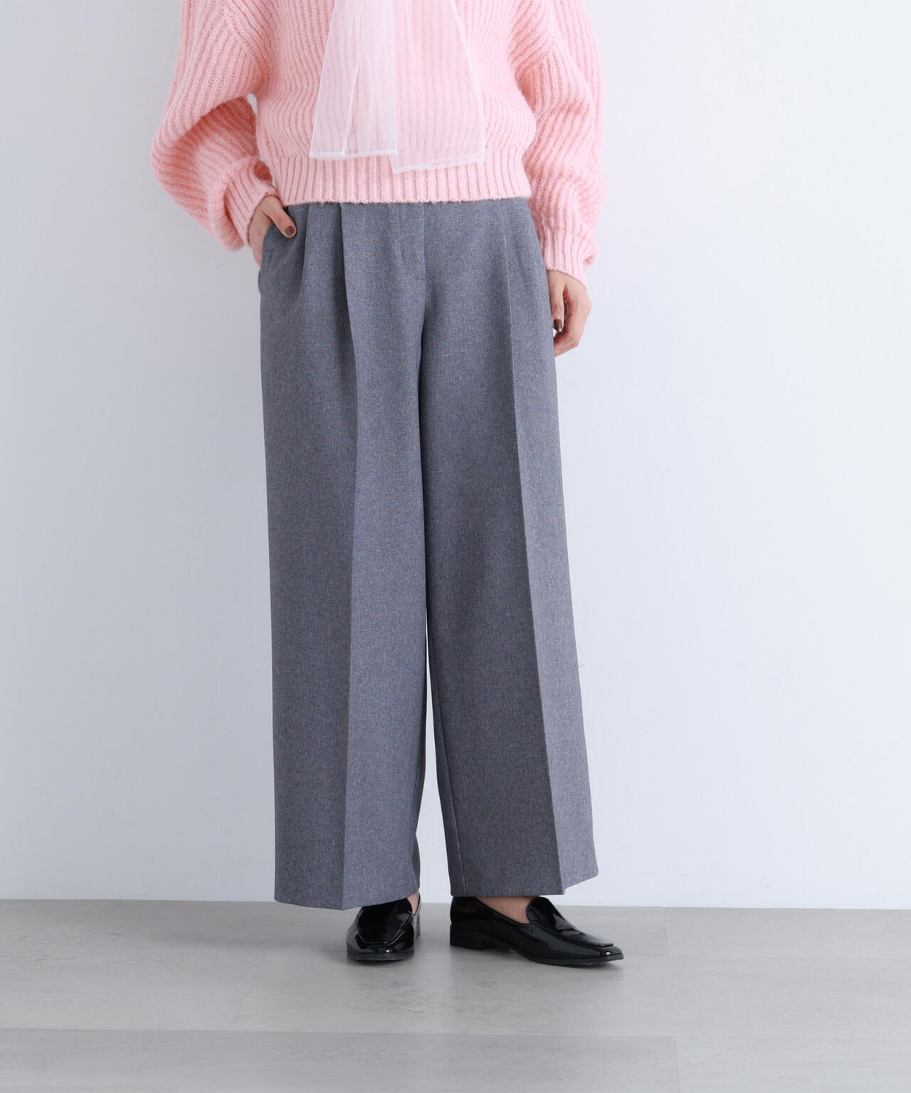 【BLANC】ツイーディータックパンツ