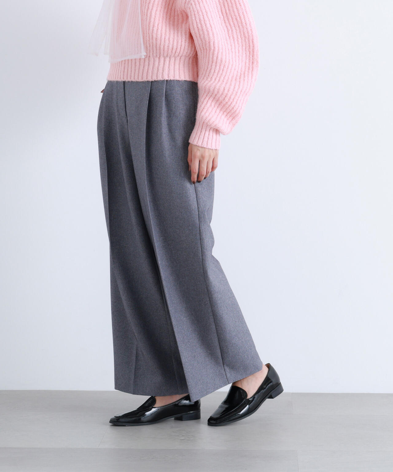 【BLANC】ツイーディータックパンツ