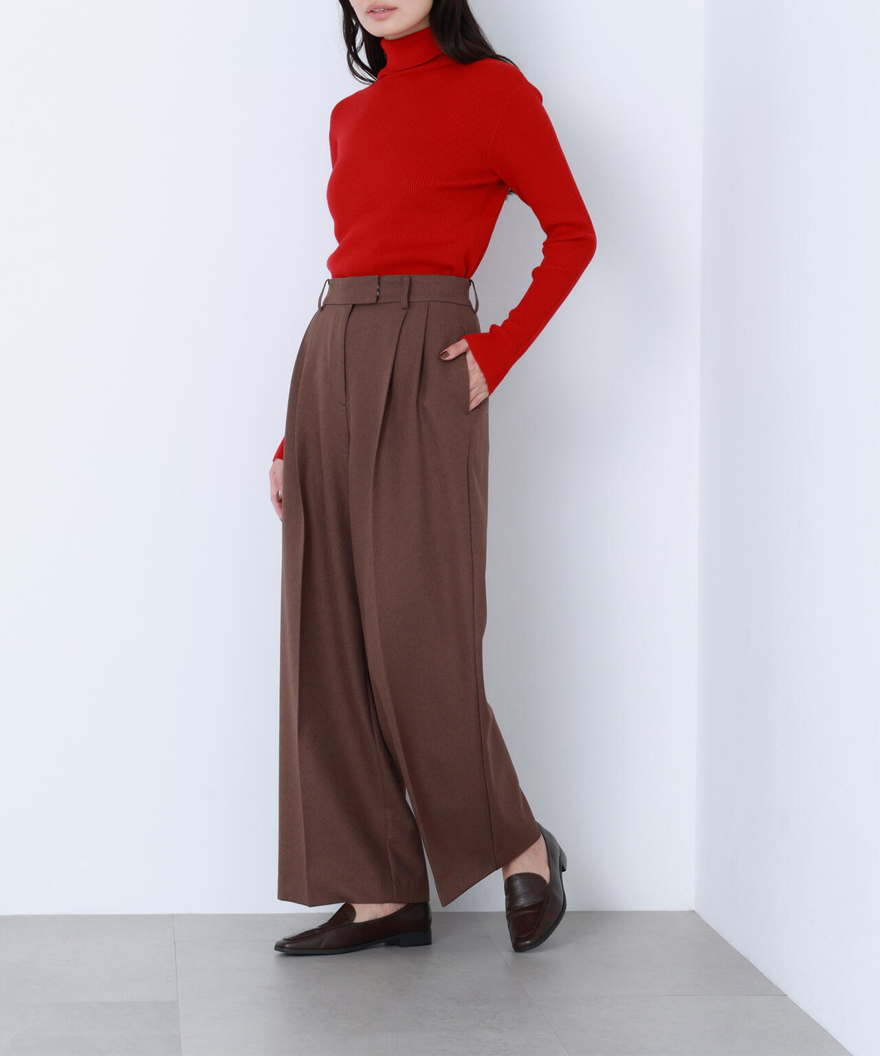 【BLANC】ツイーディータックパンツ