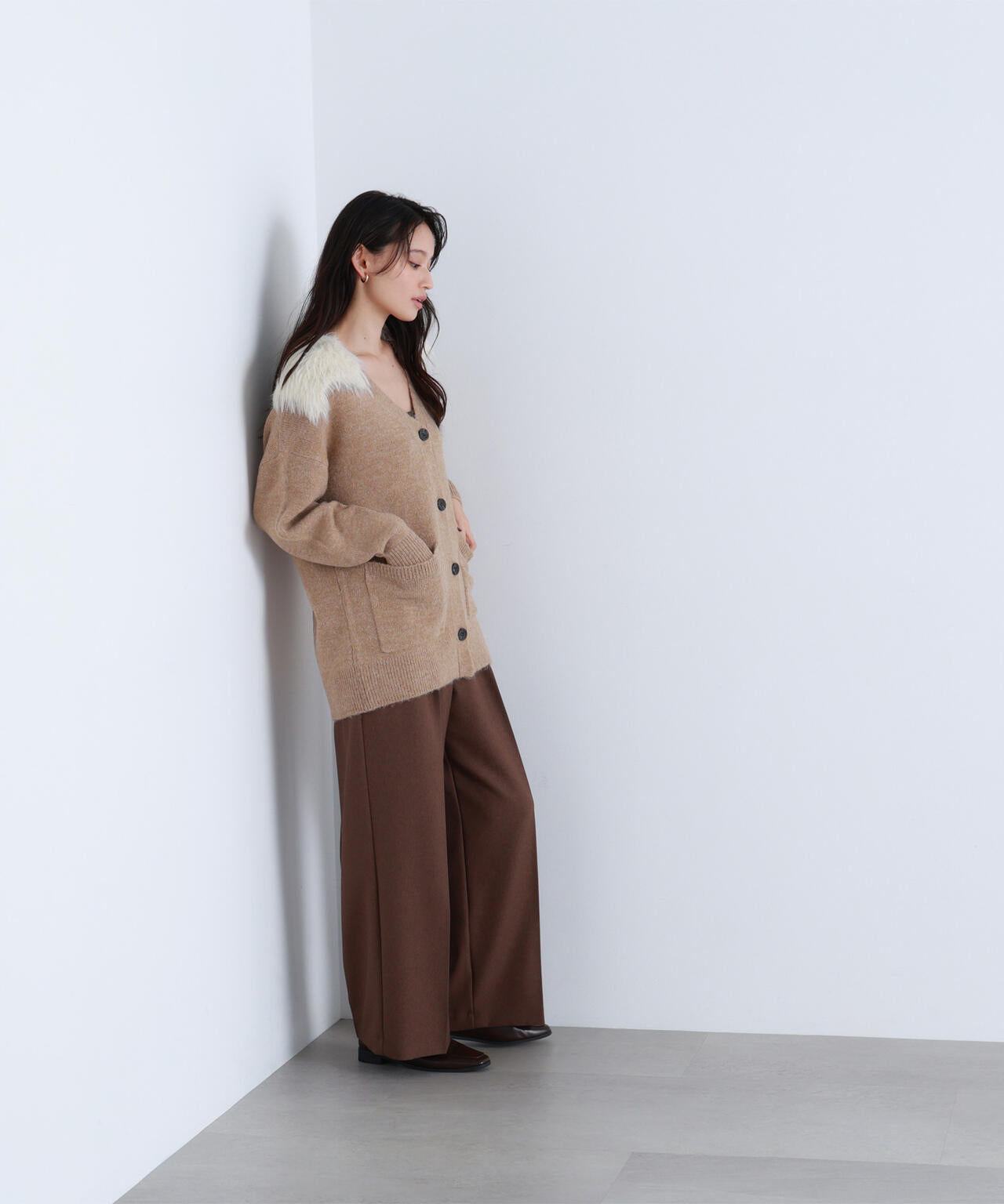 【BLANC】ツイーディータックパンツ