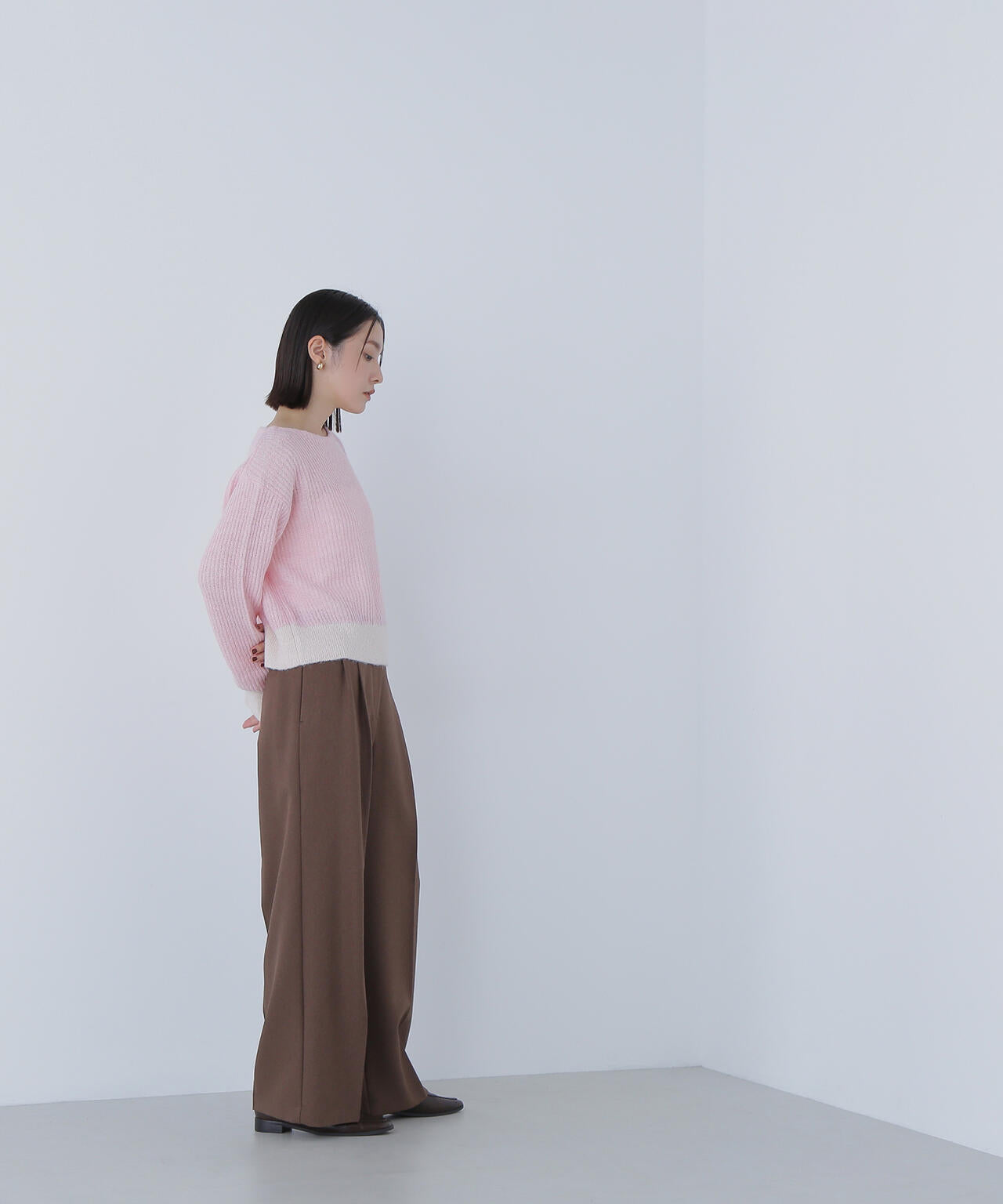 【BLANC】ツイーディータックパンツ