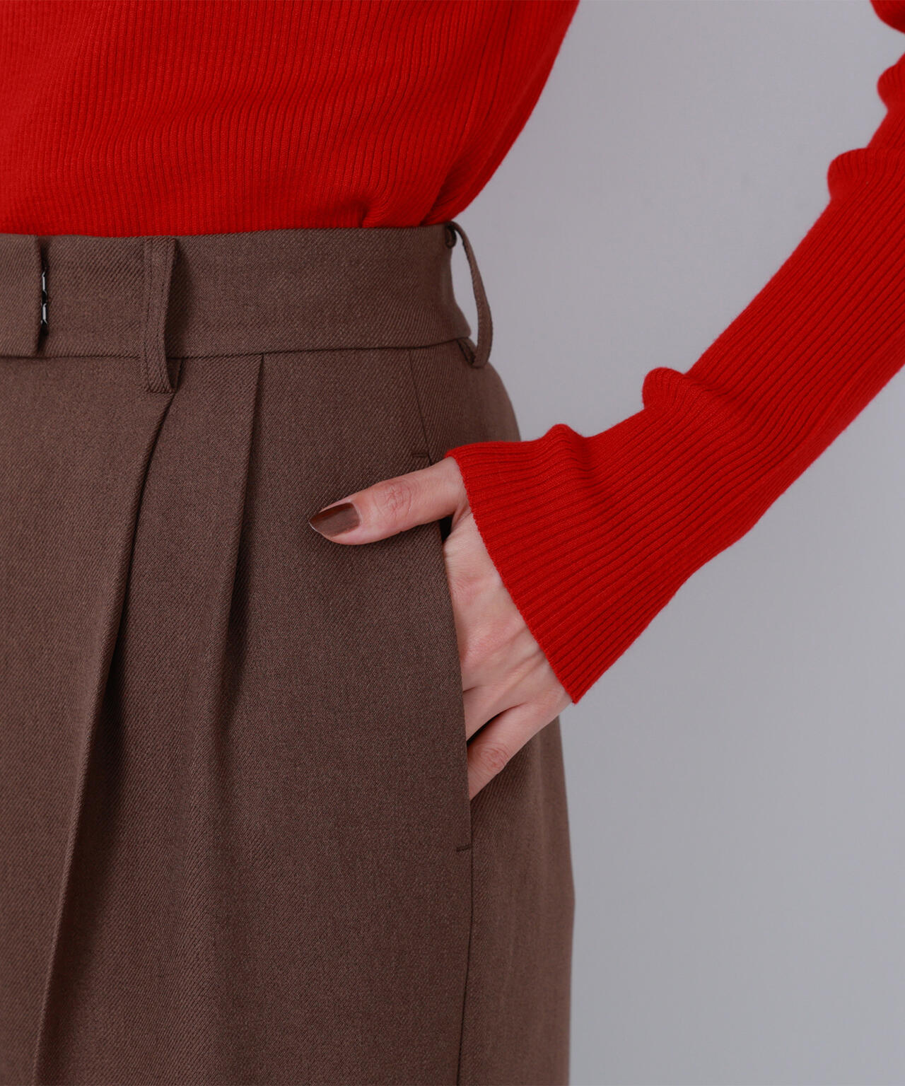 【BLANC】ツイーディータックパンツ