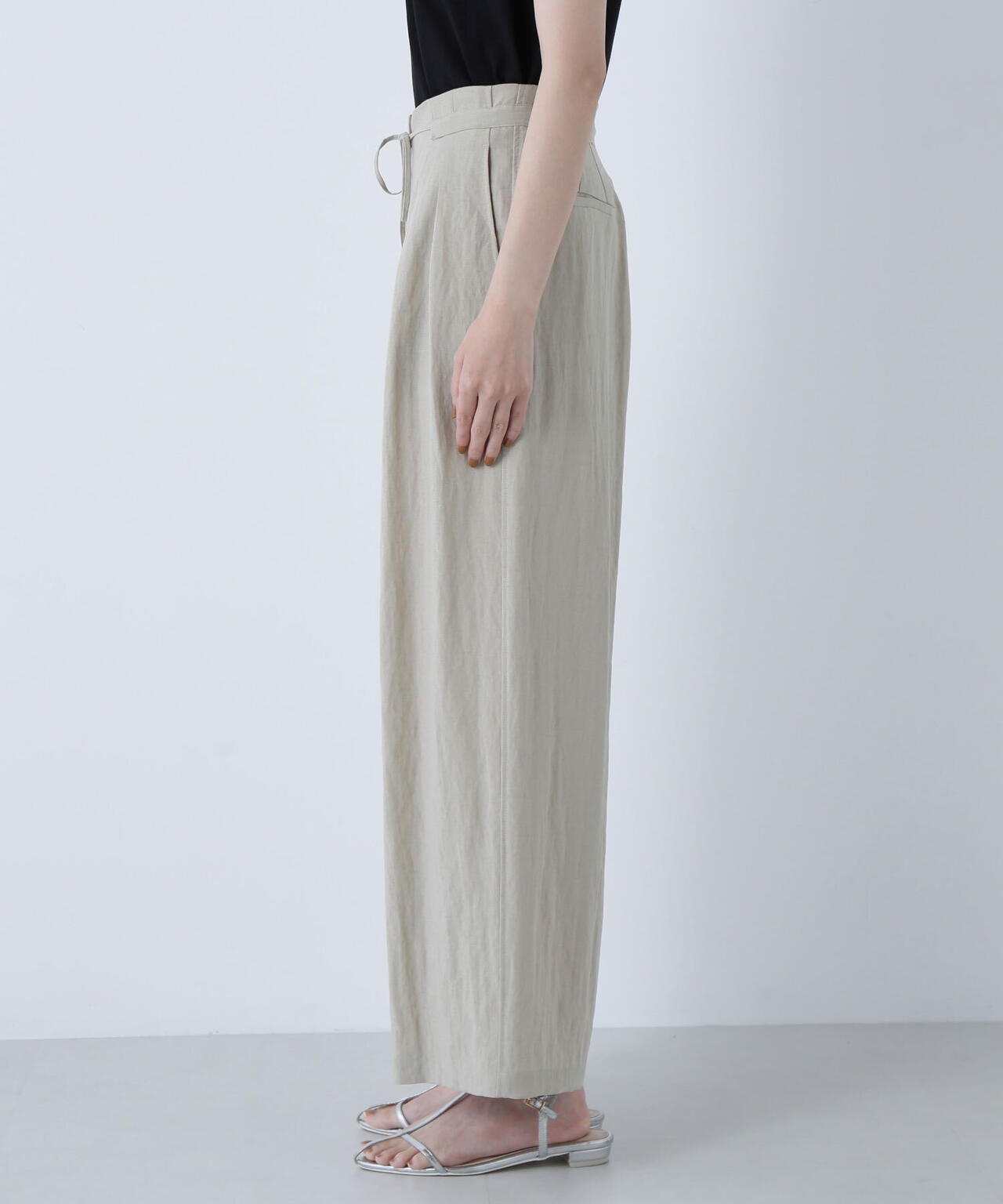 リボンベルトリラクシータックパンツ | NATURAL BEAUTY BASIC