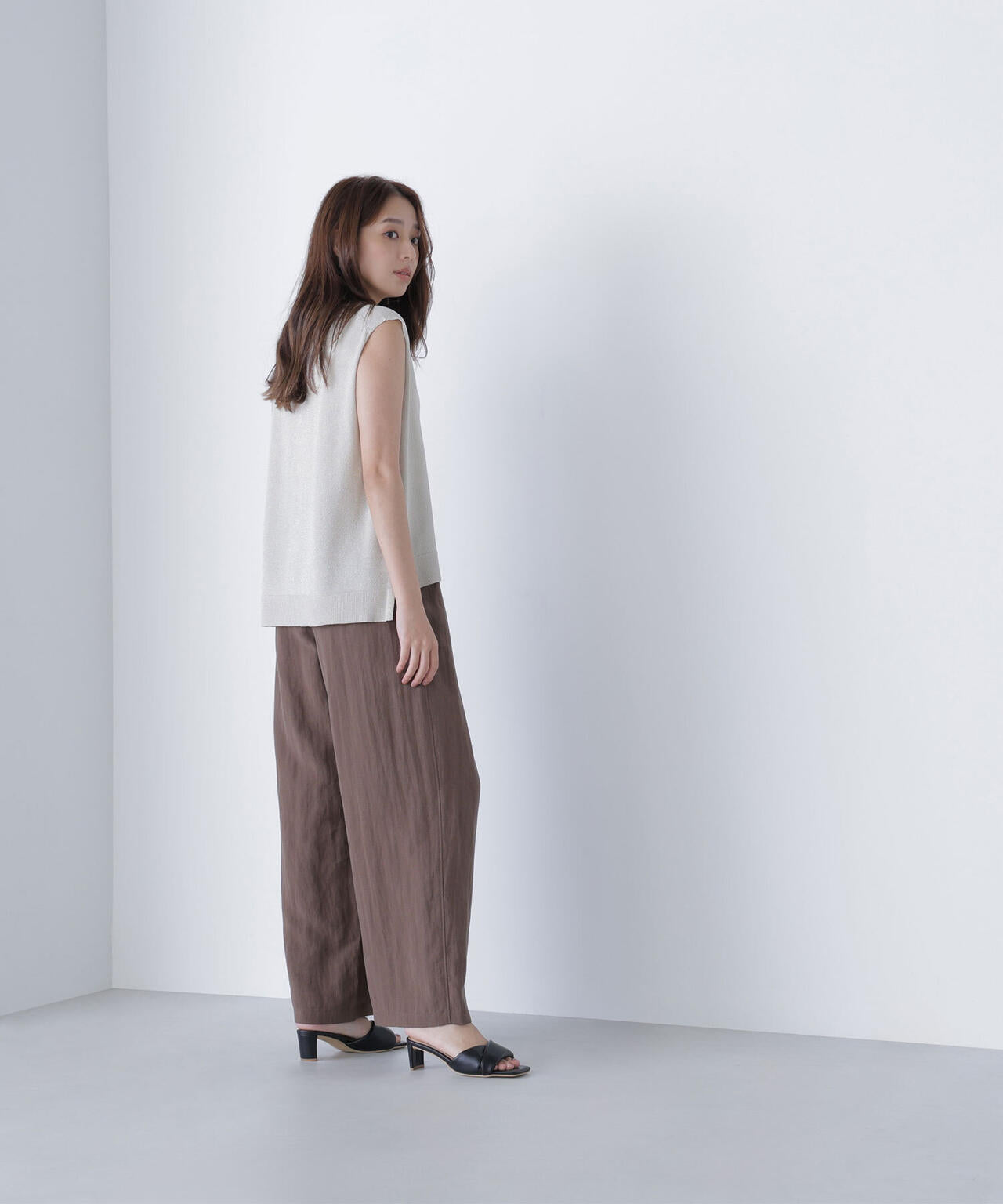リボンベルトリラクシータックパンツ* | NATURAL BEAUTY BASIC