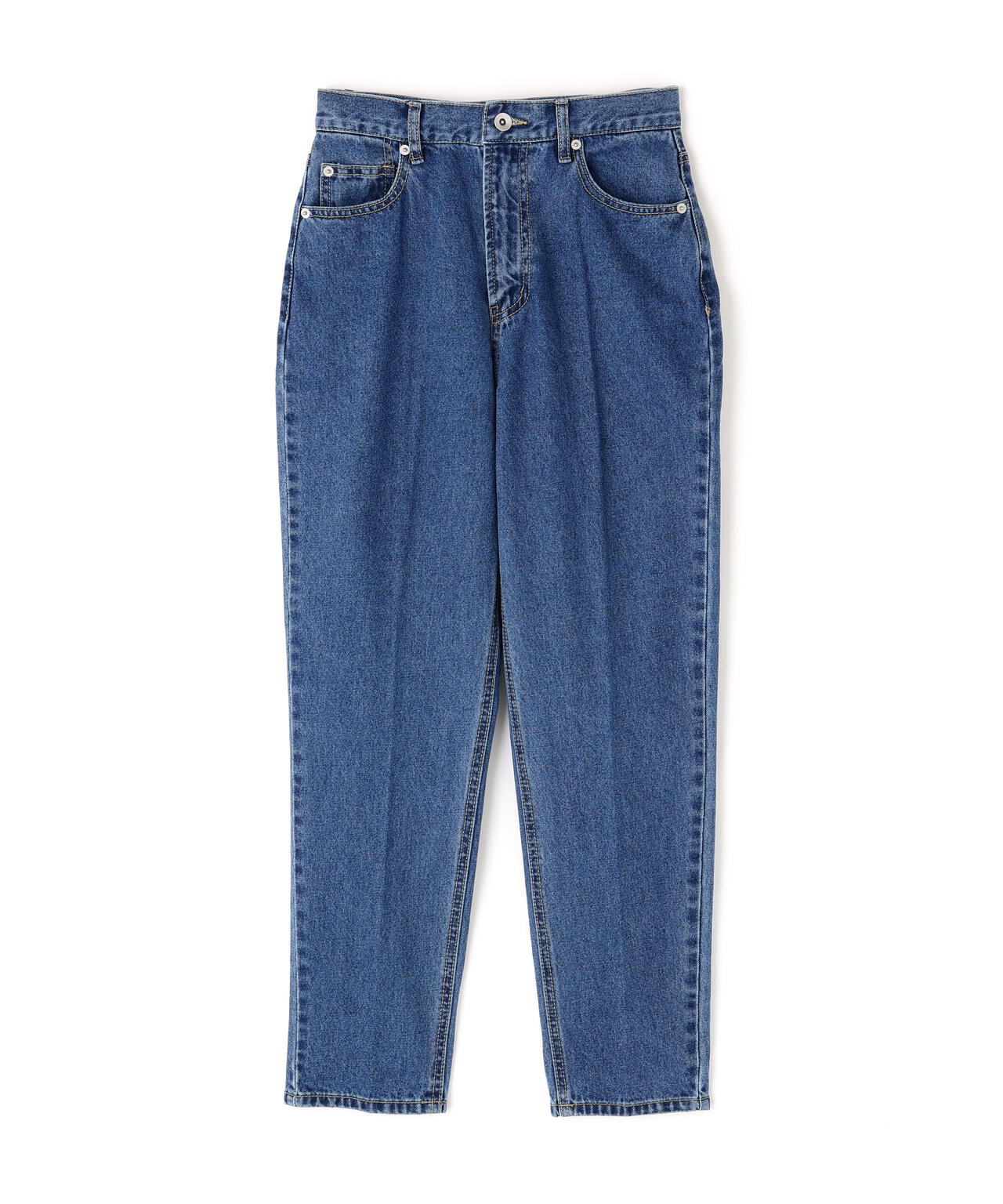 セミテーパードデニムパンツ