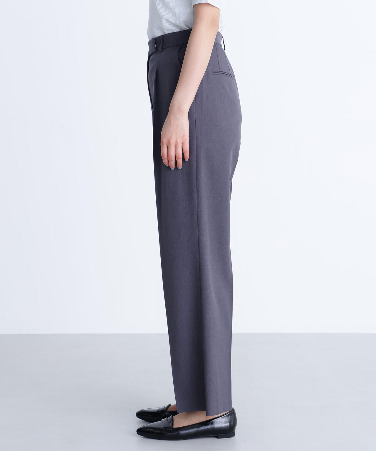 パウダリーツイルセットアップシリーズ ワイドストレートパンツ