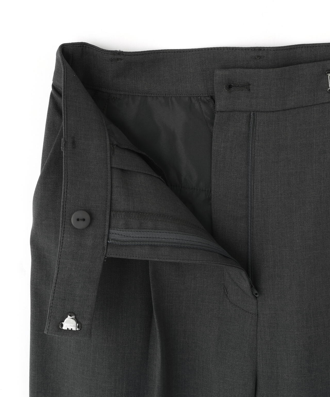 パウダリーツイルセットアップシリーズ　ワイドストレートパンツ