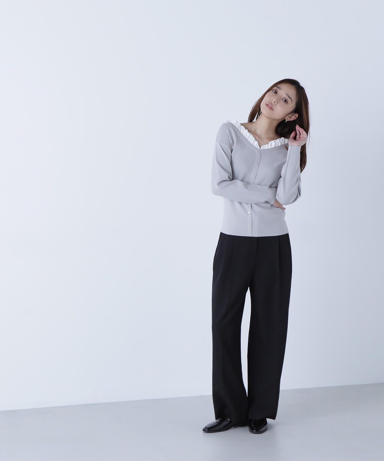 【CLASSY.掲載】【ちょうど、いい服】くびれ仕込みベルテッドパンツ