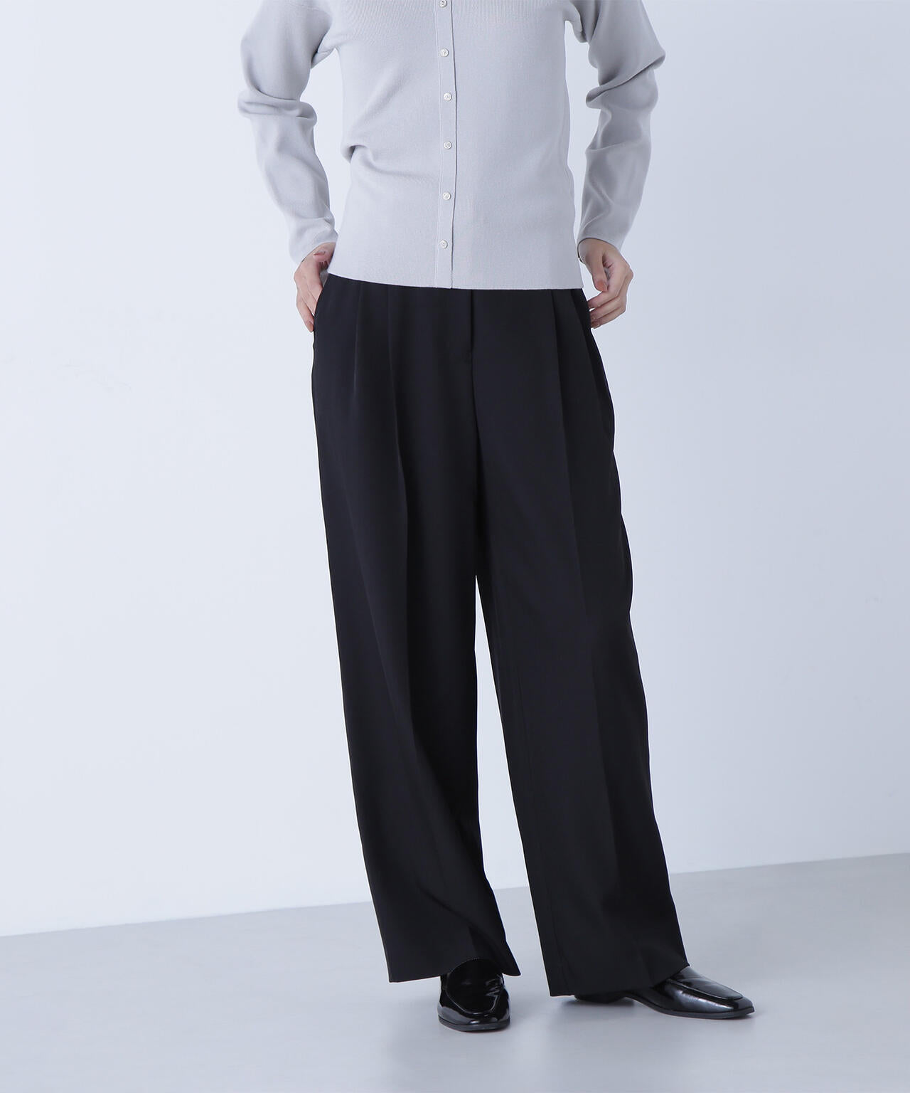 【CLASSY.掲載】【ちょうど、いい服】くびれ仕込みベルテッドパンツ