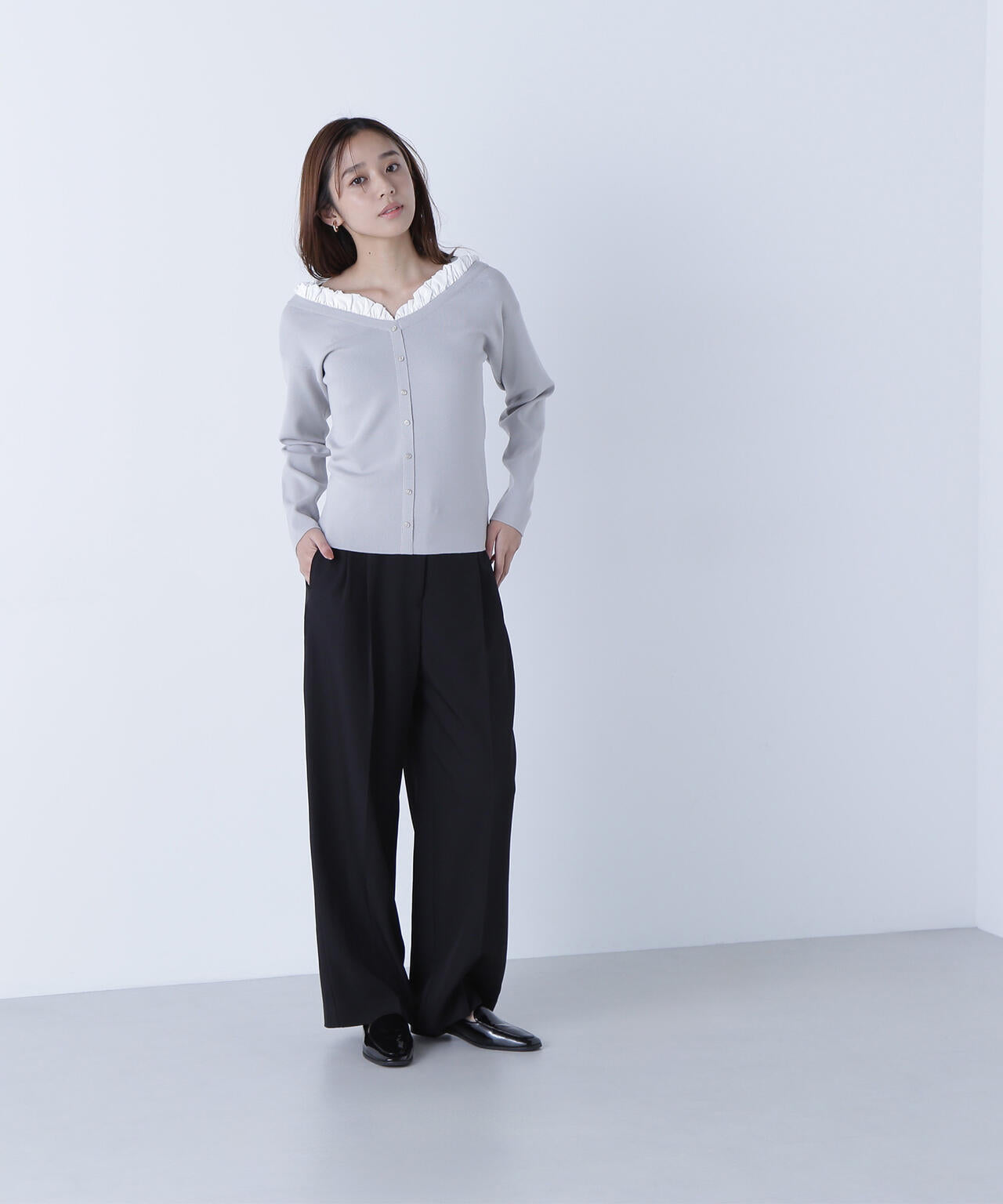 【CLASSY.掲載】【ちょうど、いい服】くびれ仕込みベルテッドパンツ