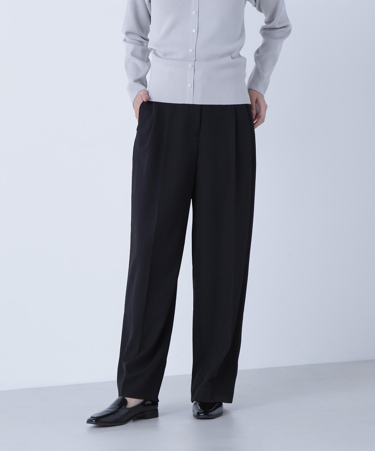 【CLASSY.掲載】【ちょうど、いい服】くびれ仕込みベルテッドパンツ