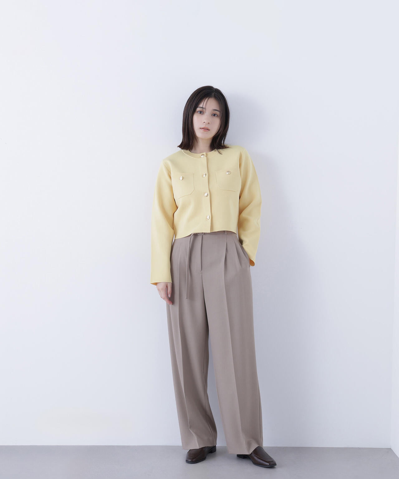 【CLASSY.12月号掲載】【ちょうど、いい服】くびれ仕込みベルテッドパンツ