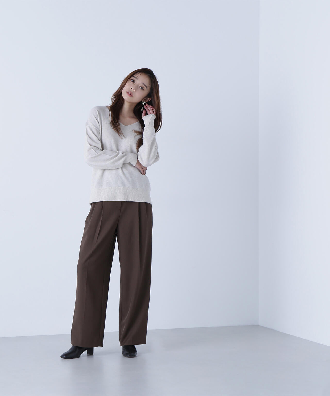 CLASSY.掲載】【ちょうど、いい服】くびれ仕込みベルテッドパンツ