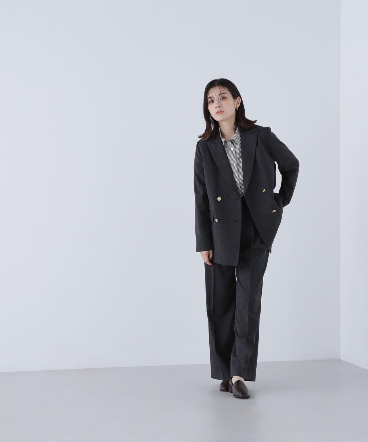 【ルミネ・ルクア・銀座インズ・有楽町マルイ・mix.tokyo 限定】ボクシージャケットセットアップ パンツ