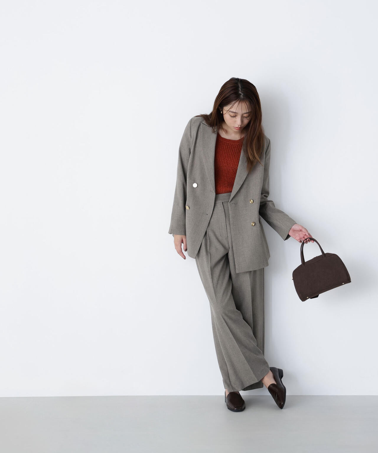 【ルミネ・ルクア・銀座インズ・有楽町マルイ・mix.tokyo 限定】ボクシージャケットセットアップ パンツ