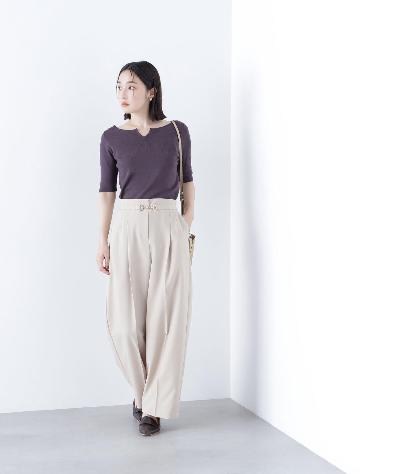 ビットベルトワイドパンツ