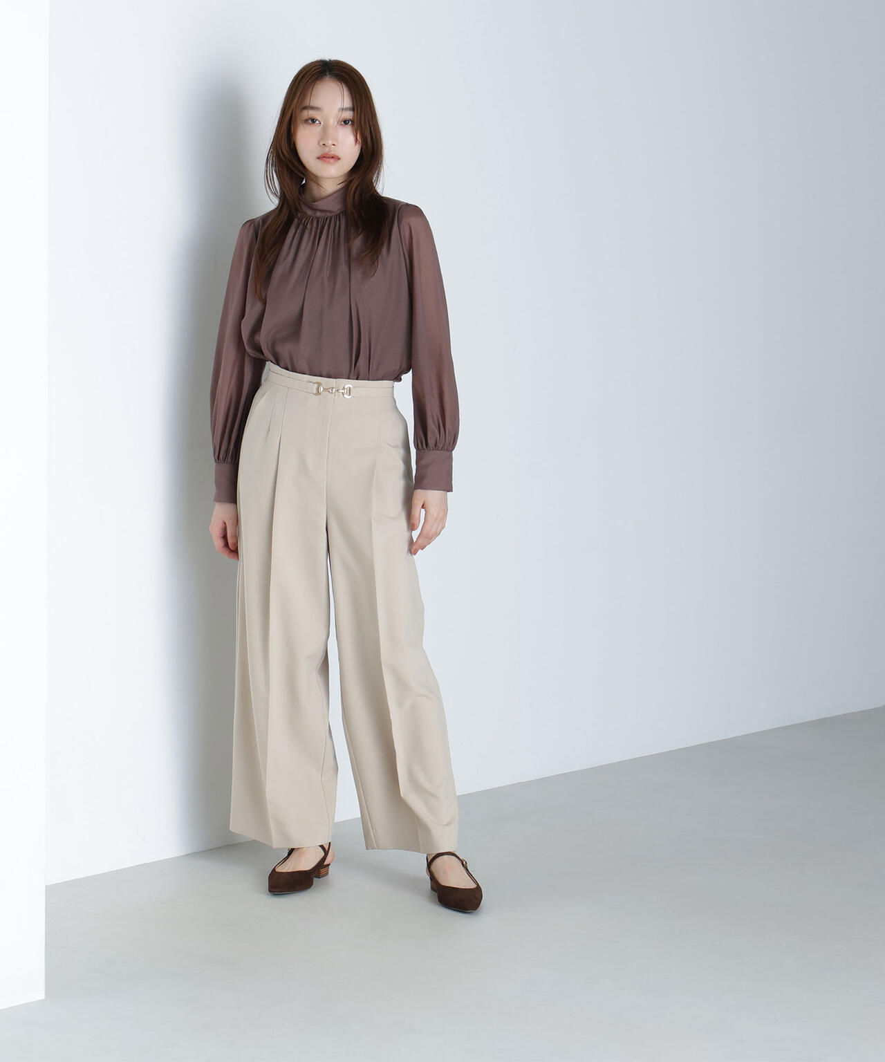 ビットベルトワイドパンツ | NATURAL BEAUTY BASIC（ナチュラル