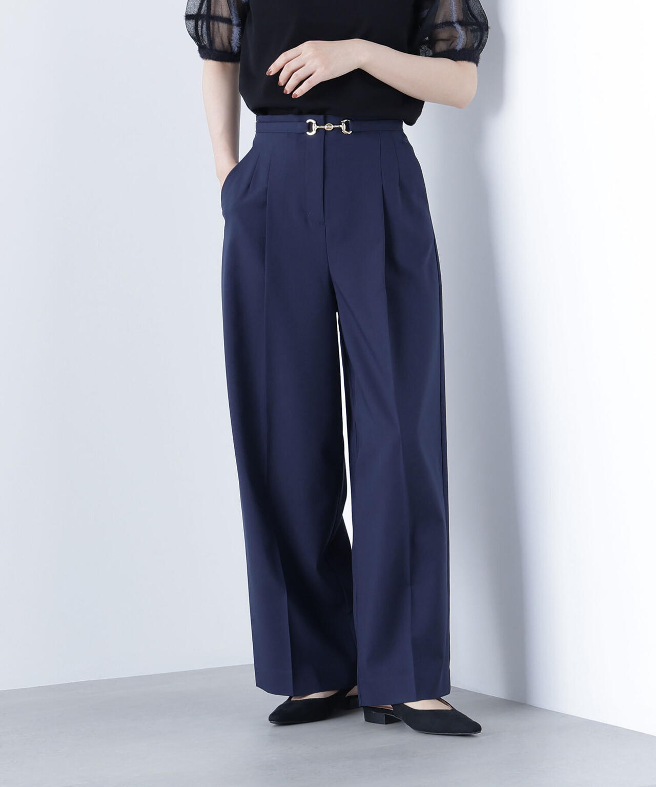 ビットベルトワイドパンツ