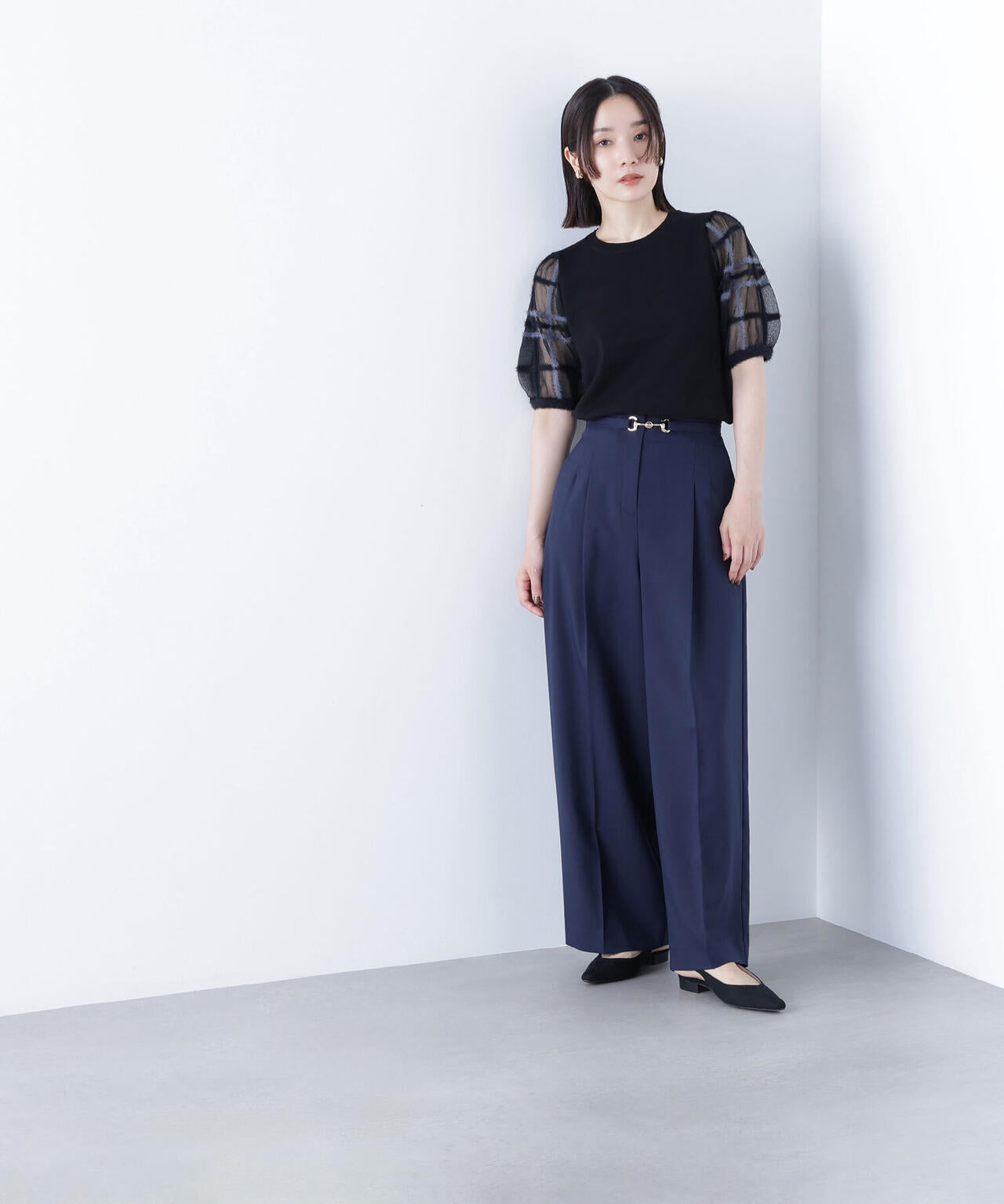 ビットベルトワイドパンツ