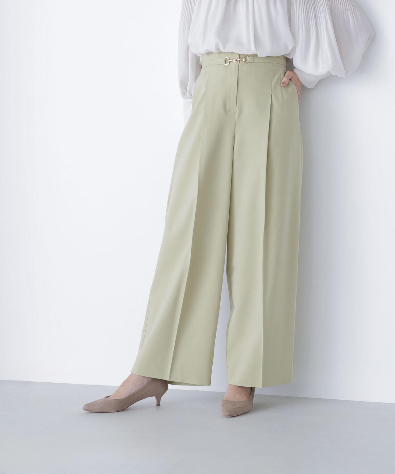 ビットベルトワイドパンツ | NATURAL BEAUTY BASIC（ナチュラル