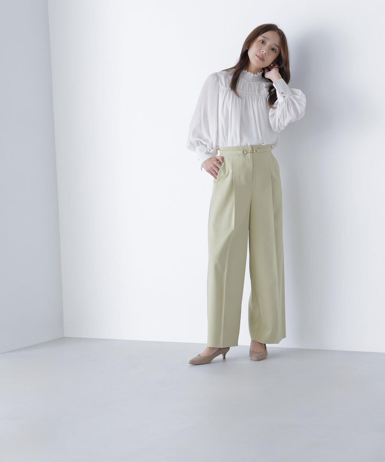 ビットベルトワイドパンツ