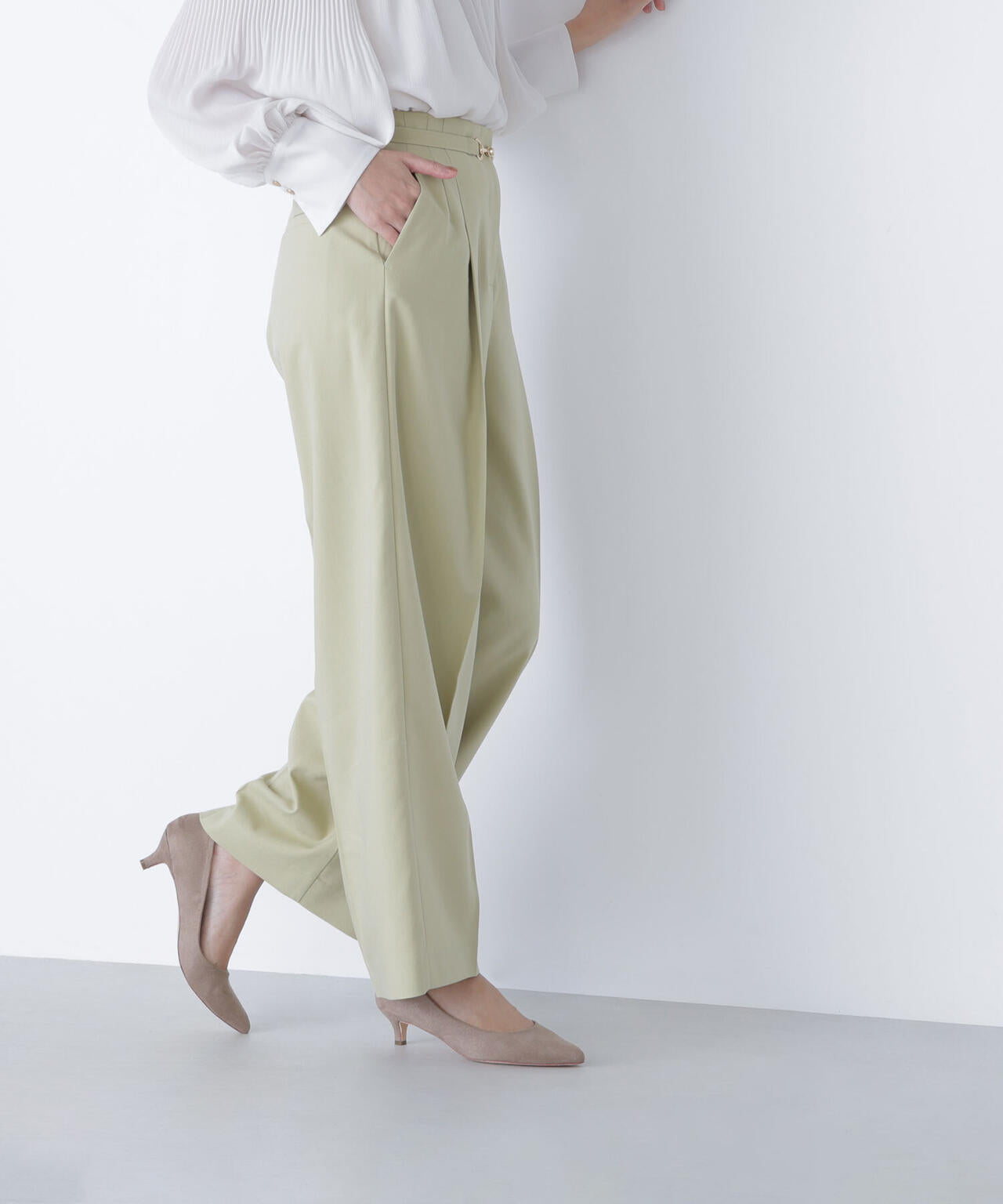 ビットベルトワイドパンツ