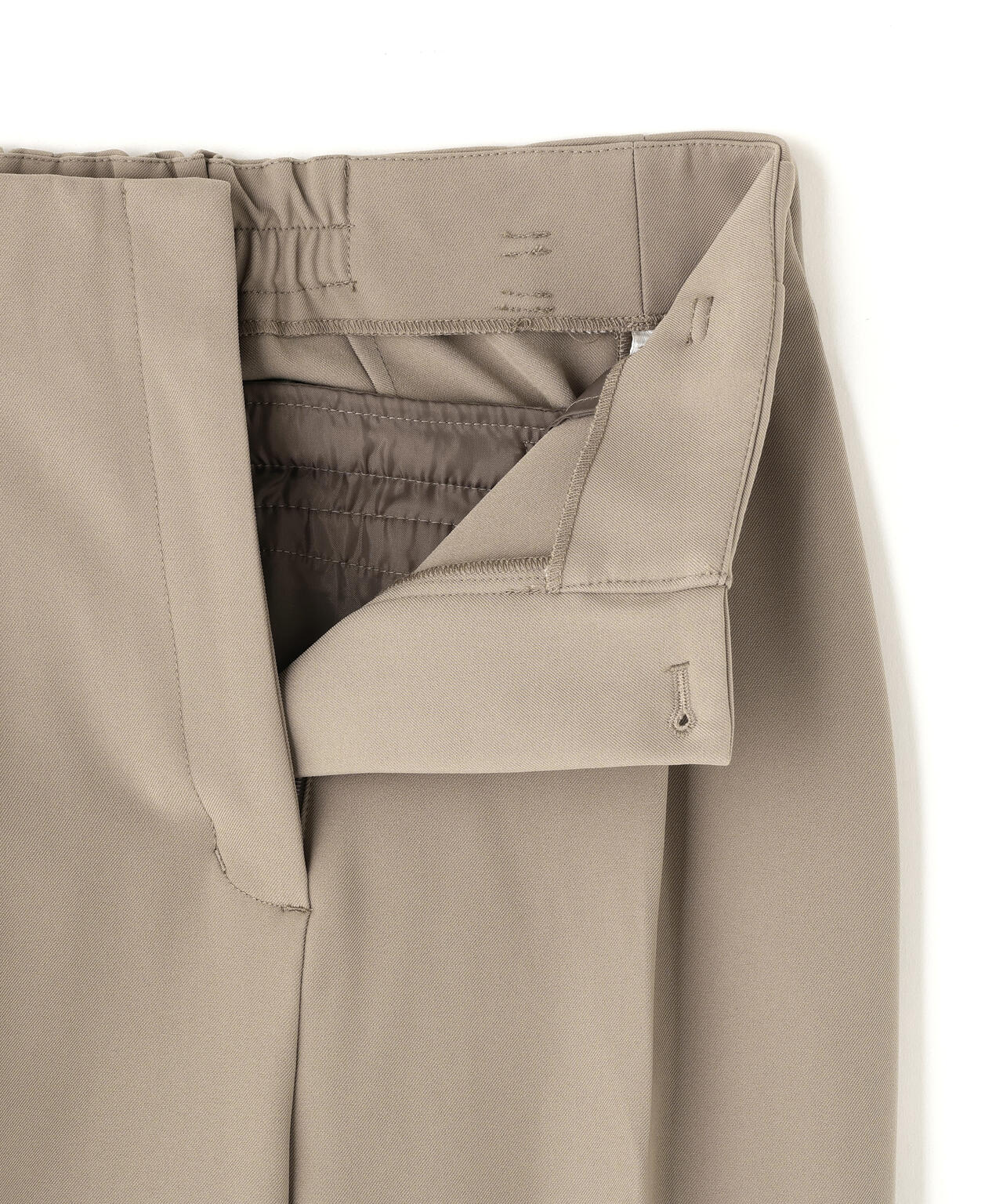 フェイクレザーベルテッドワイドパンツ