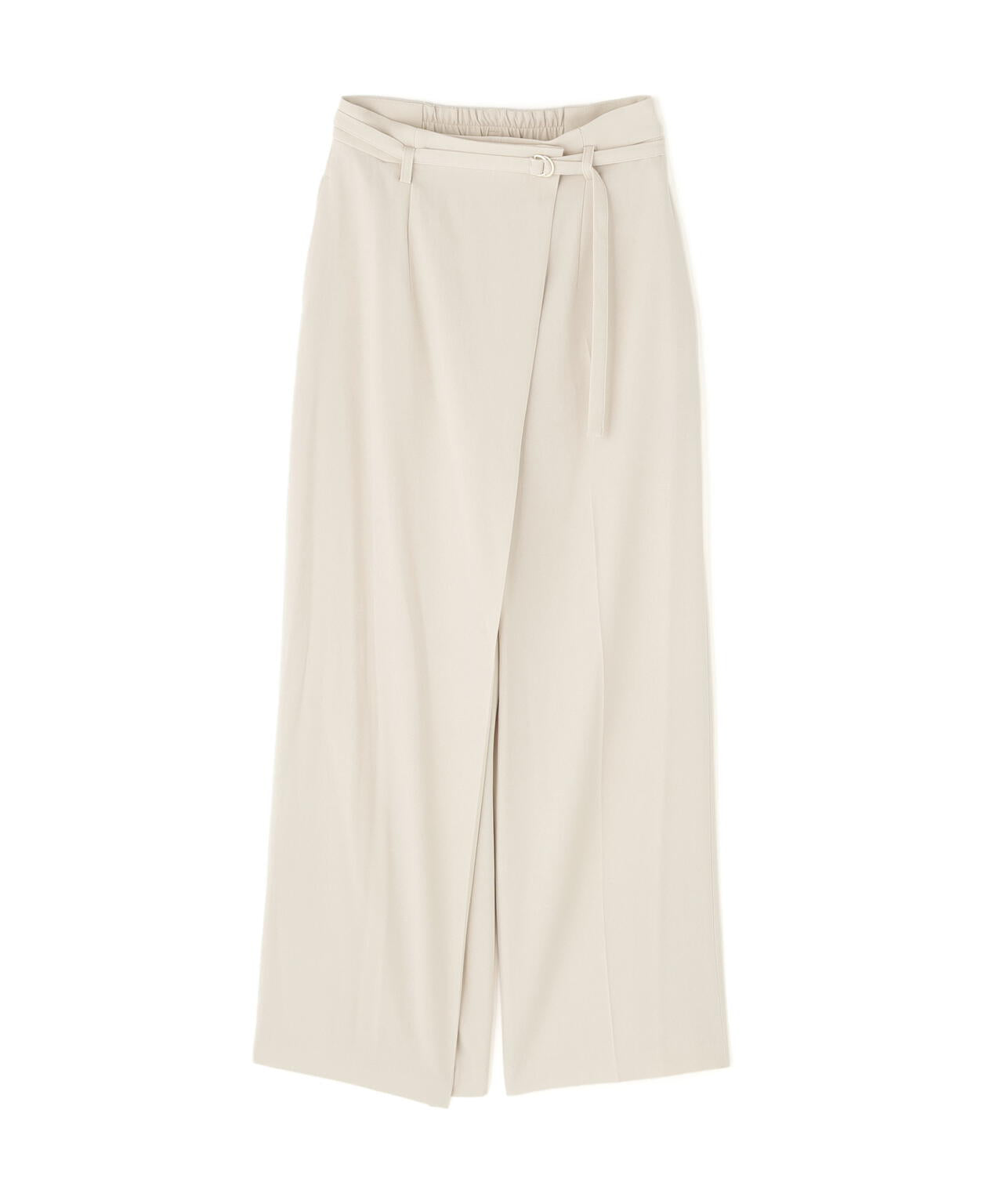 ハイウエストラップワイドパンツ