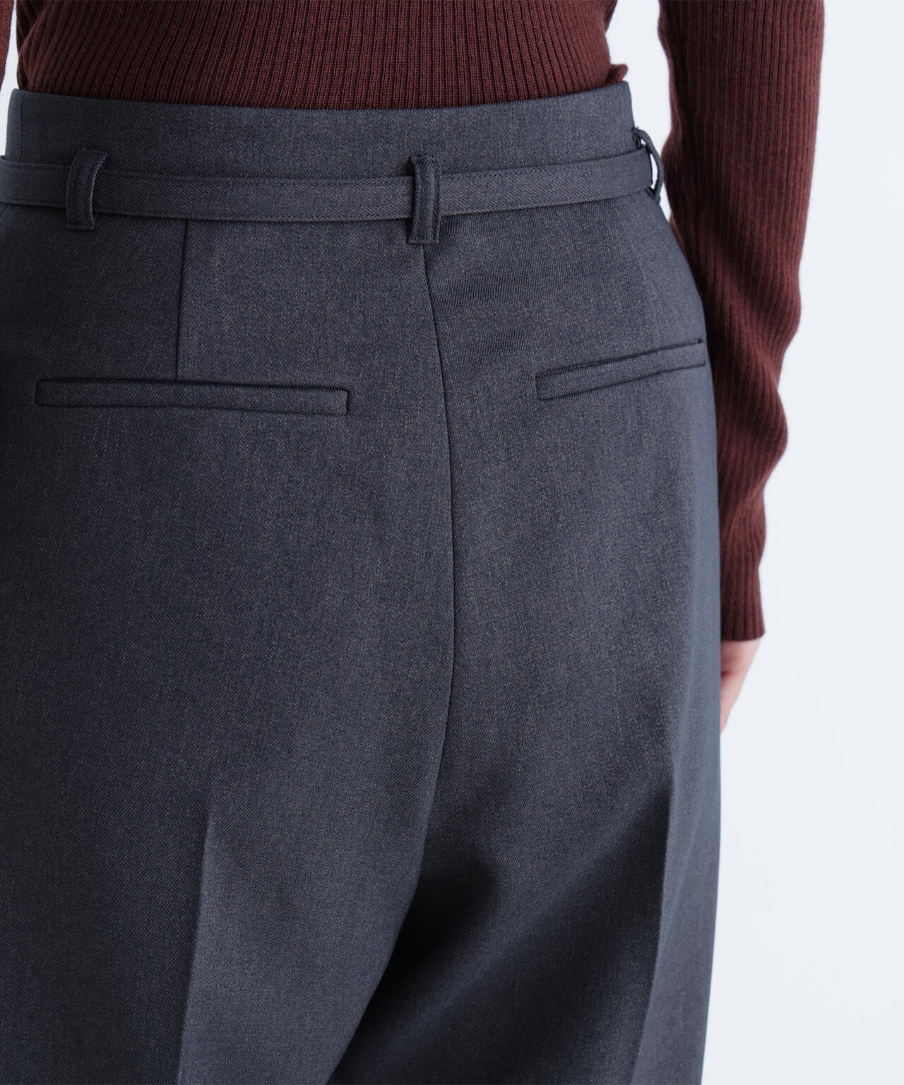 ウーステッドライクツイル SETUP テーパードパンツ