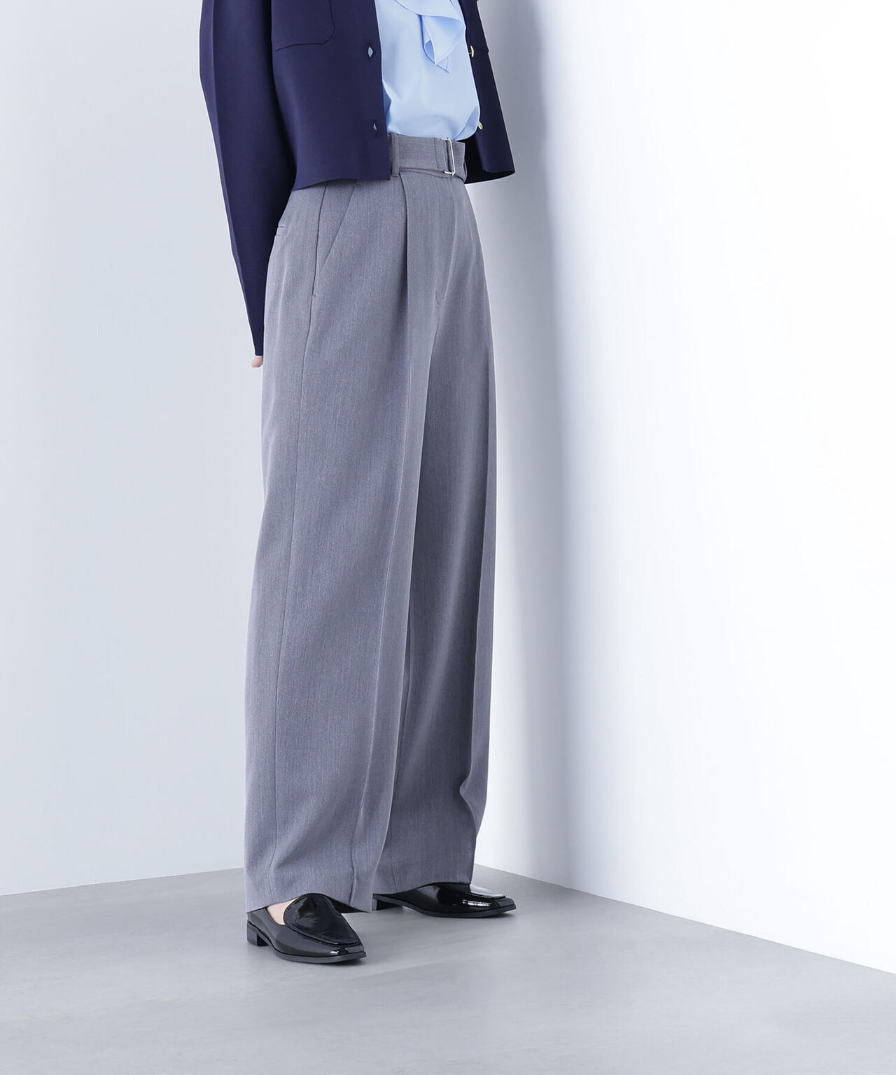 【Oggi掲載】コンパクトベスト セットアップ ワイドストレートパンツ