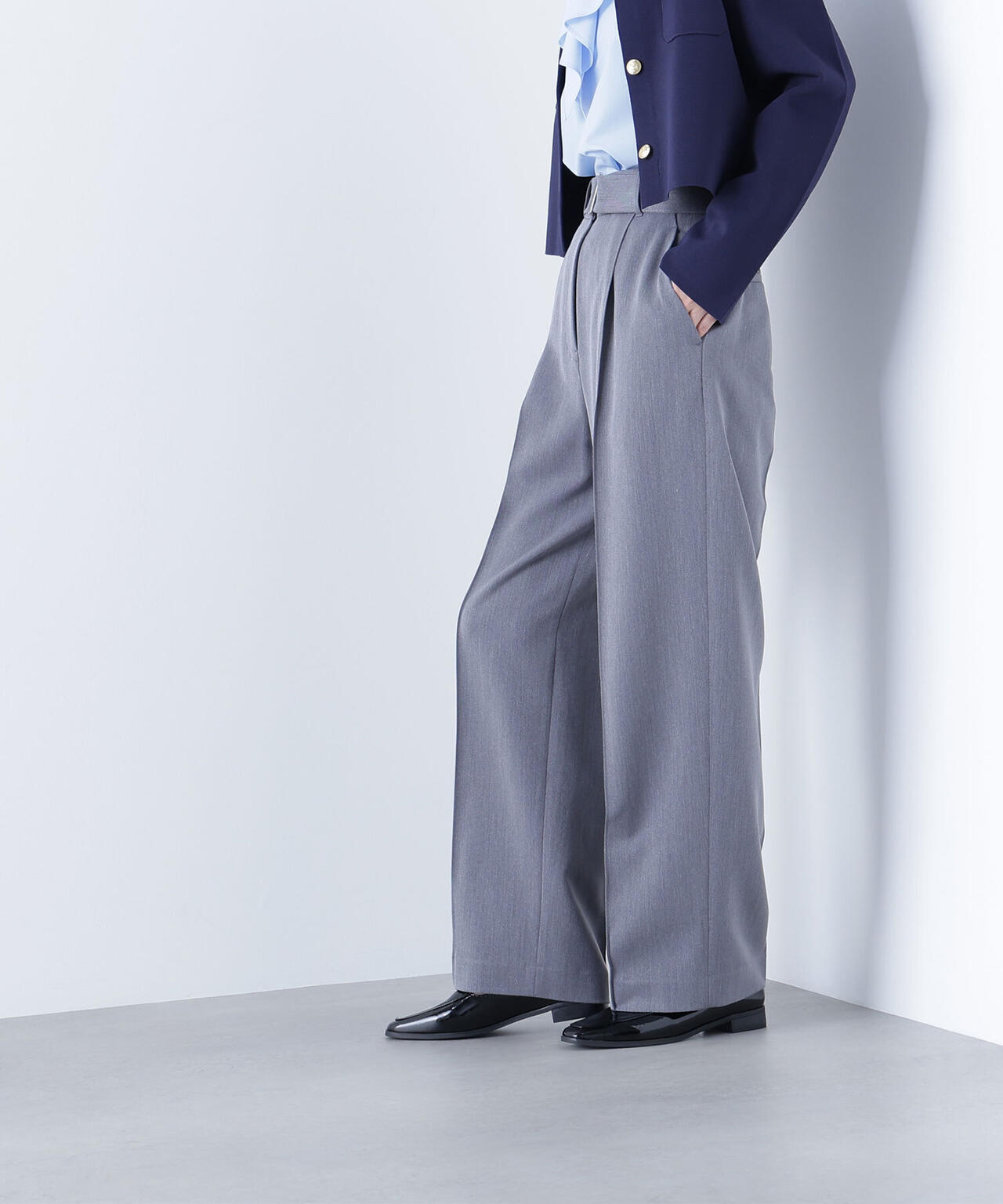 【Oggi掲載】コンパクトベスト セットアップ ワイドストレートパンツ