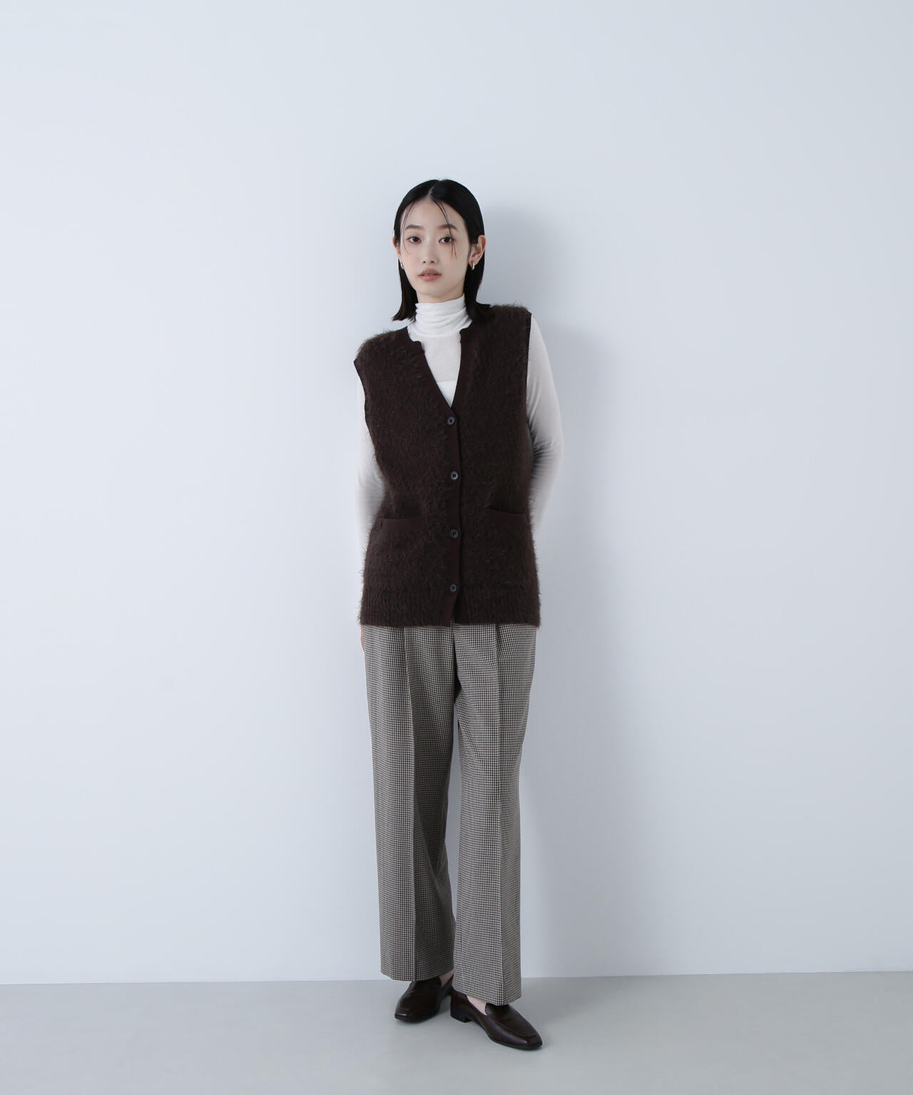 【Oggi掲載】コンパクトベスト セットアップ ワイドストレートパンツ